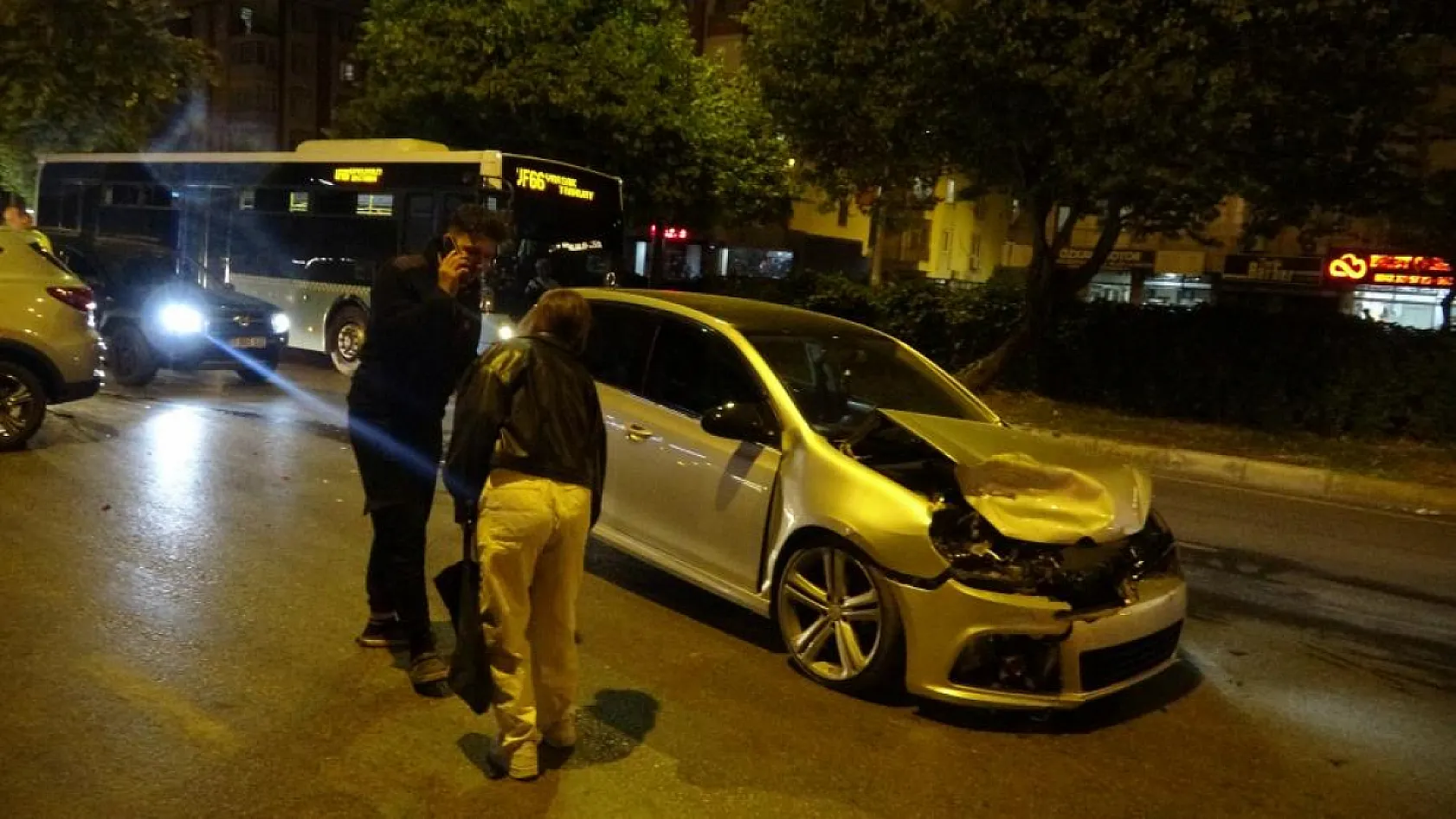 Kazayı burunları bile kanamadan atlattılar