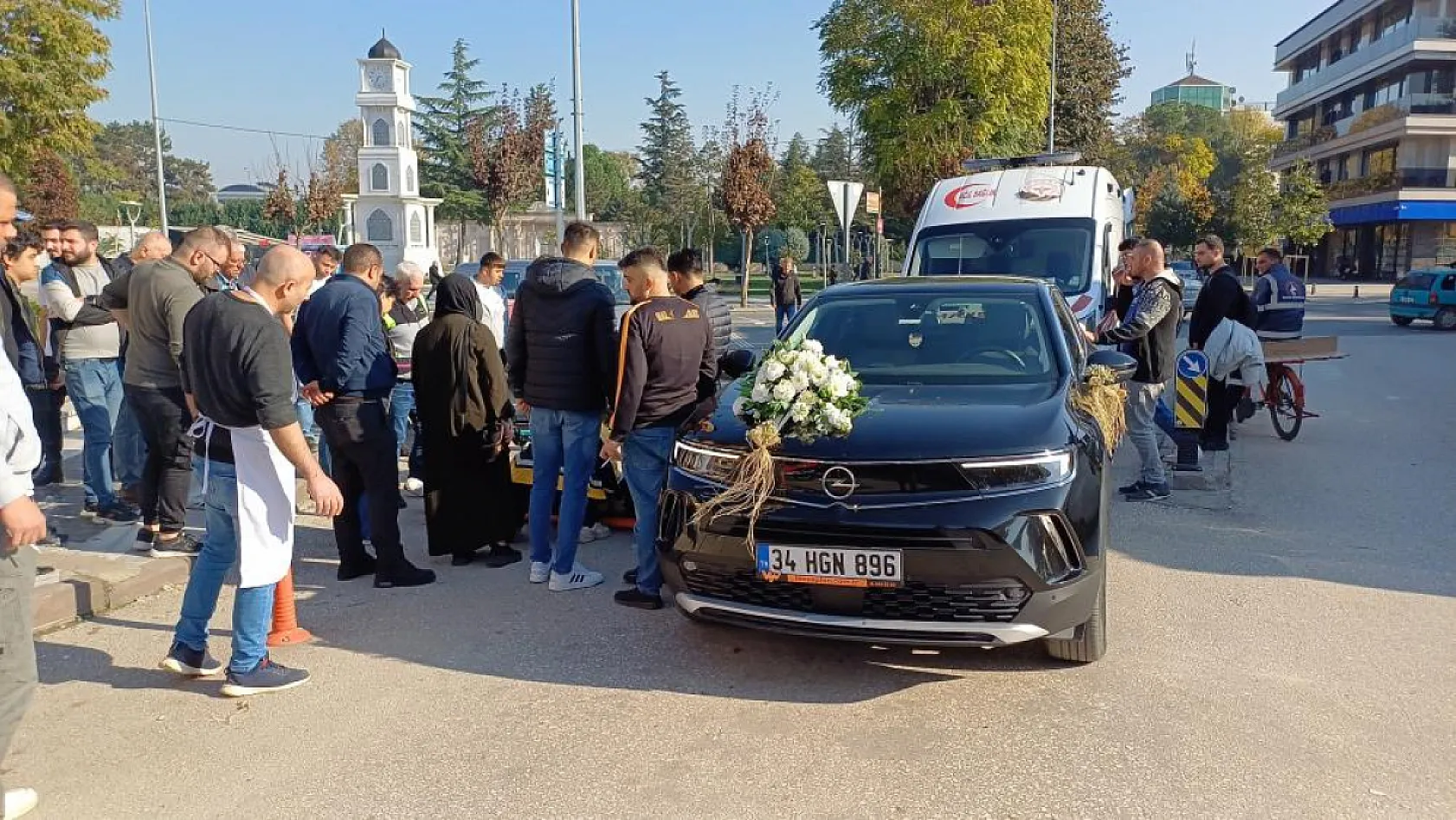 Gelin arabası düğün yerine polis merkezine gitti