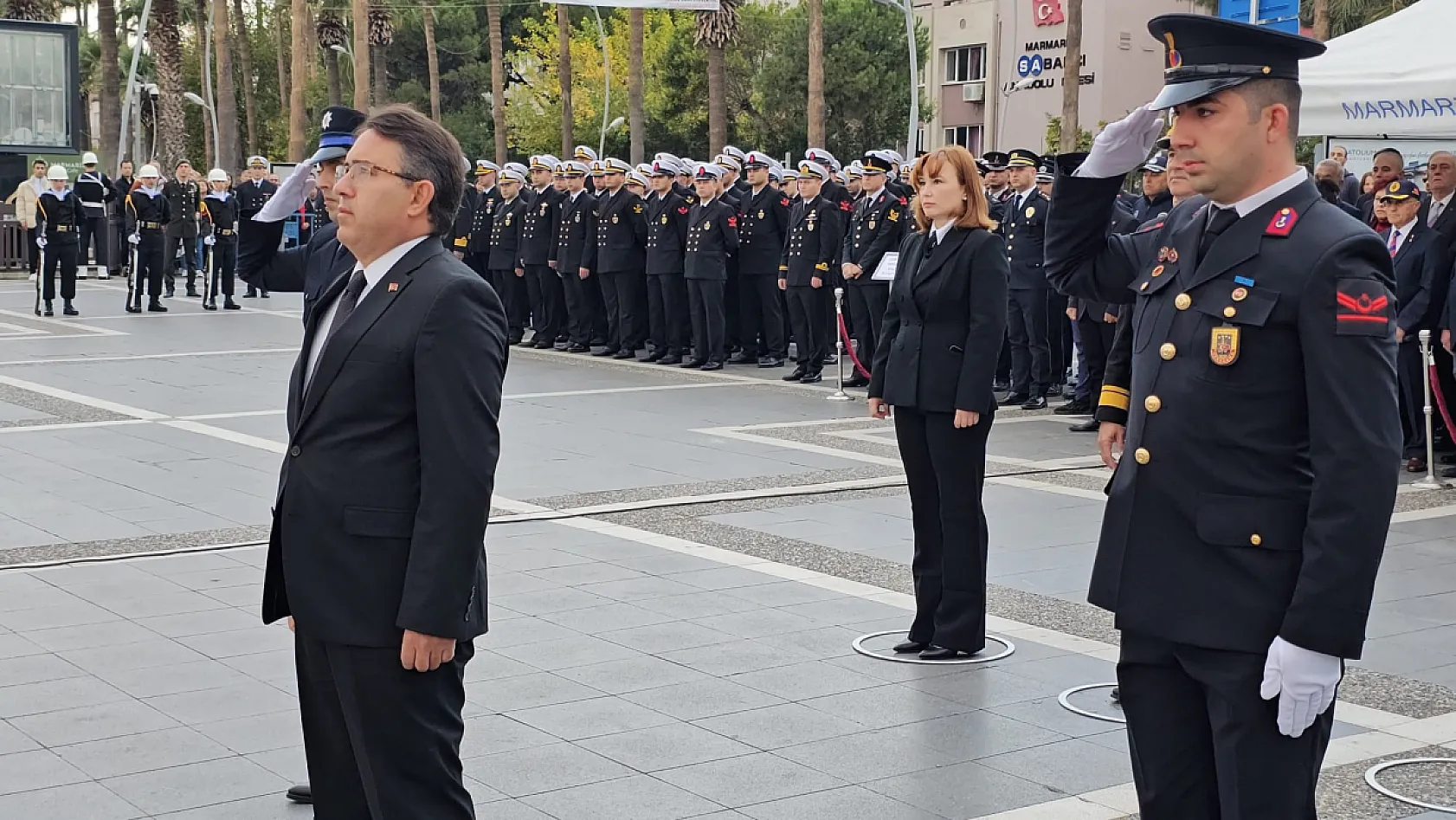 Marmaris 10 Kasım Atatürk'ü anma töreni