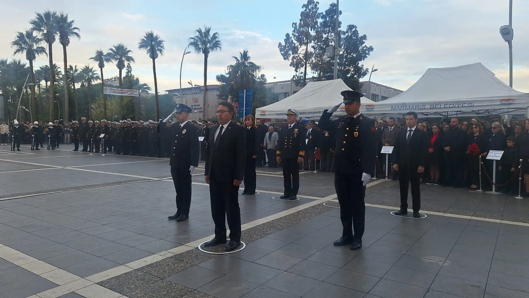 Marmaris 10 Kasım Atatürk'ü anma töreni
