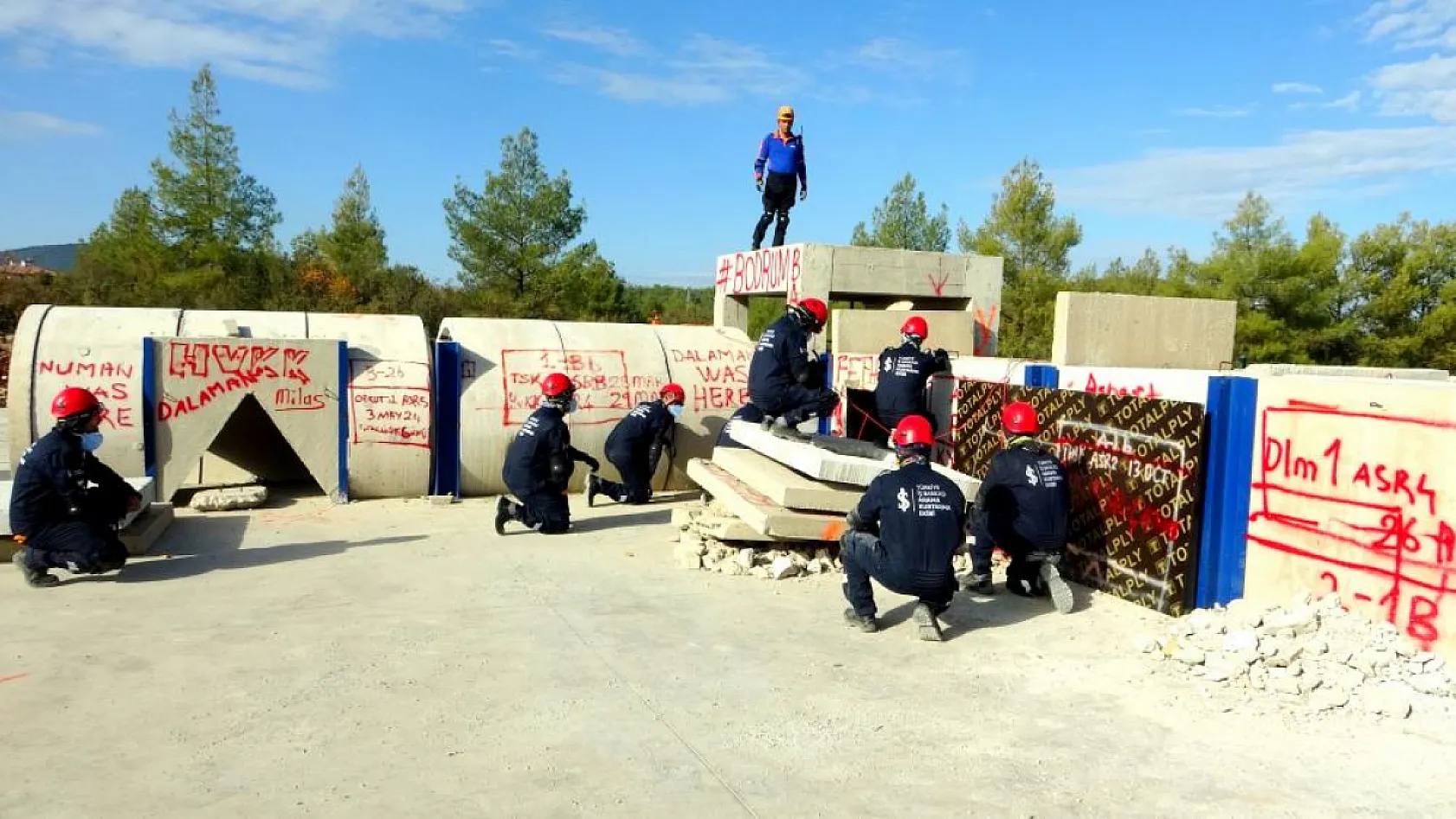 Muğla AFAD'dan gerçeği aratmayan eğitim