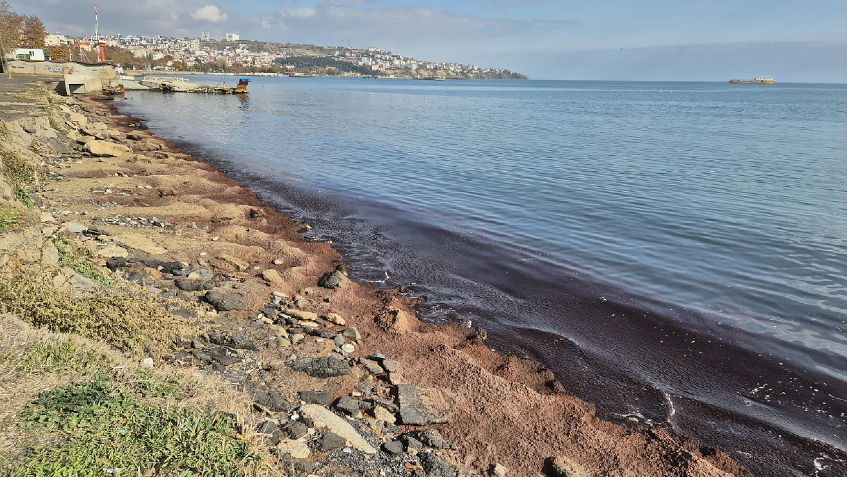 Denizde kızıl tablo, görenler hayrete düştü!