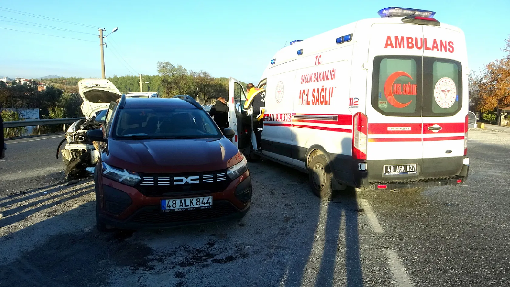 Menteşe'de trafik kazası: 4 yaralı