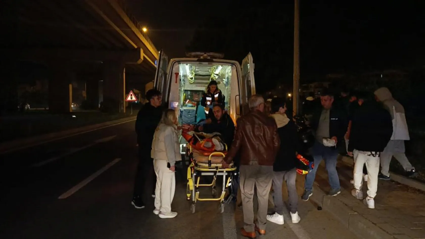 Kullandığı motosikletle sürüklenip ölümden döndü, acıyla feryat etti