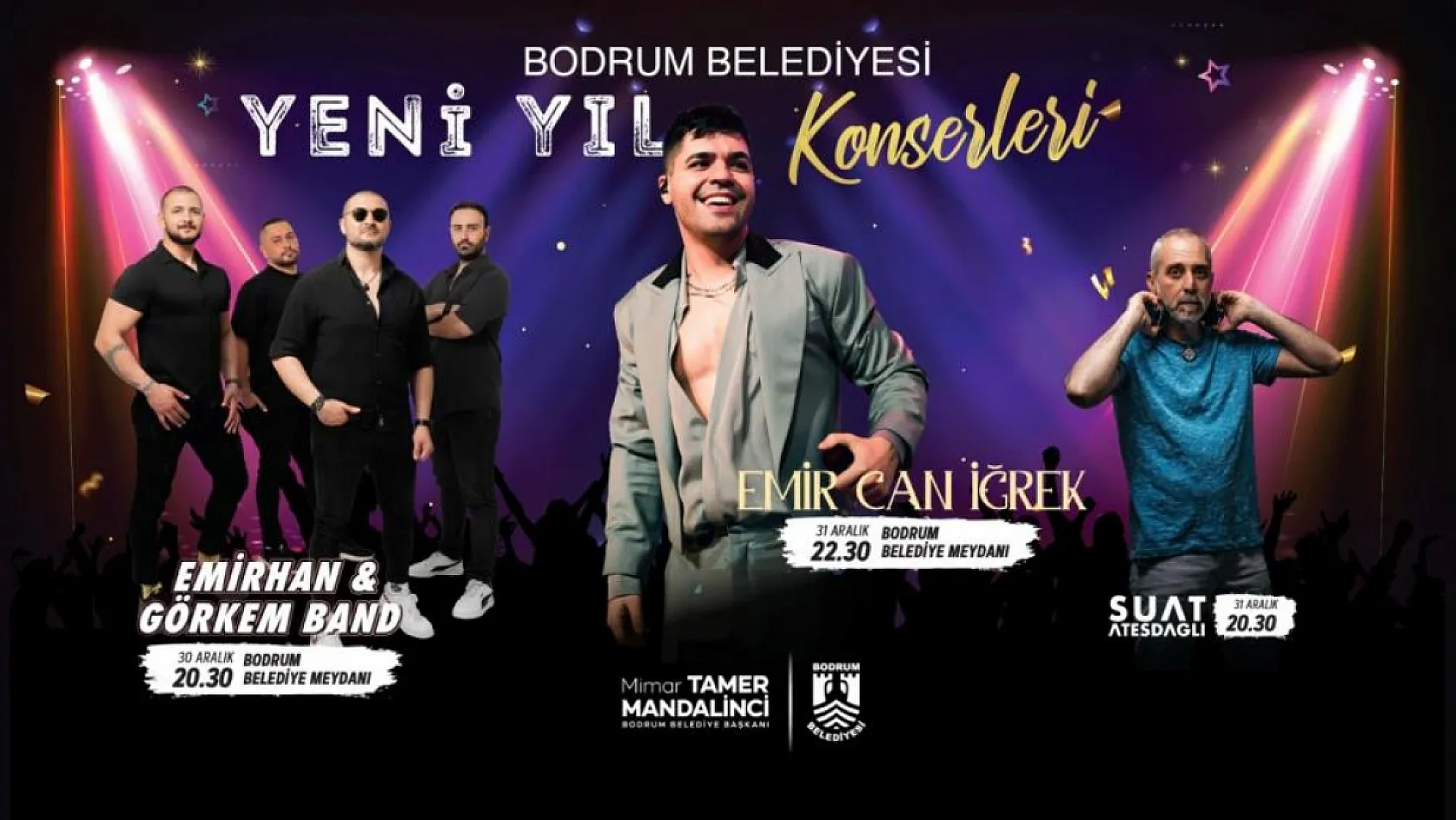 Belediyeden iki gün sürecek yılbaşı konserleri