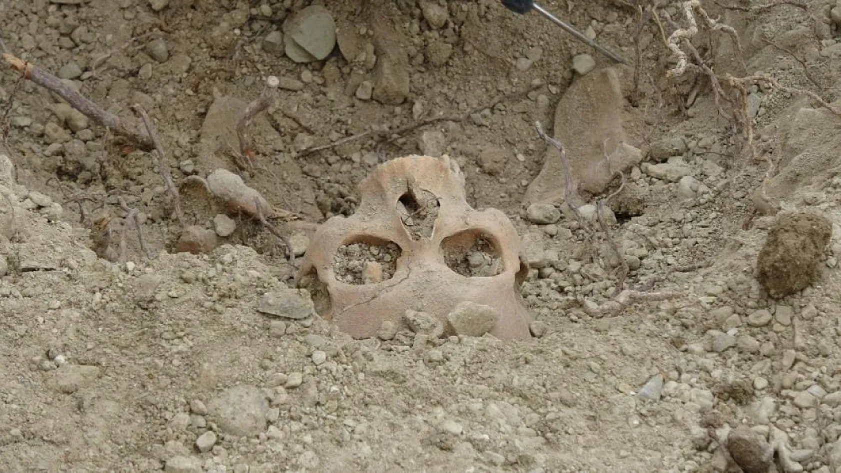 İnsan kemikleri bulunan bölgedeki saha çalışmaları tamamlandı
