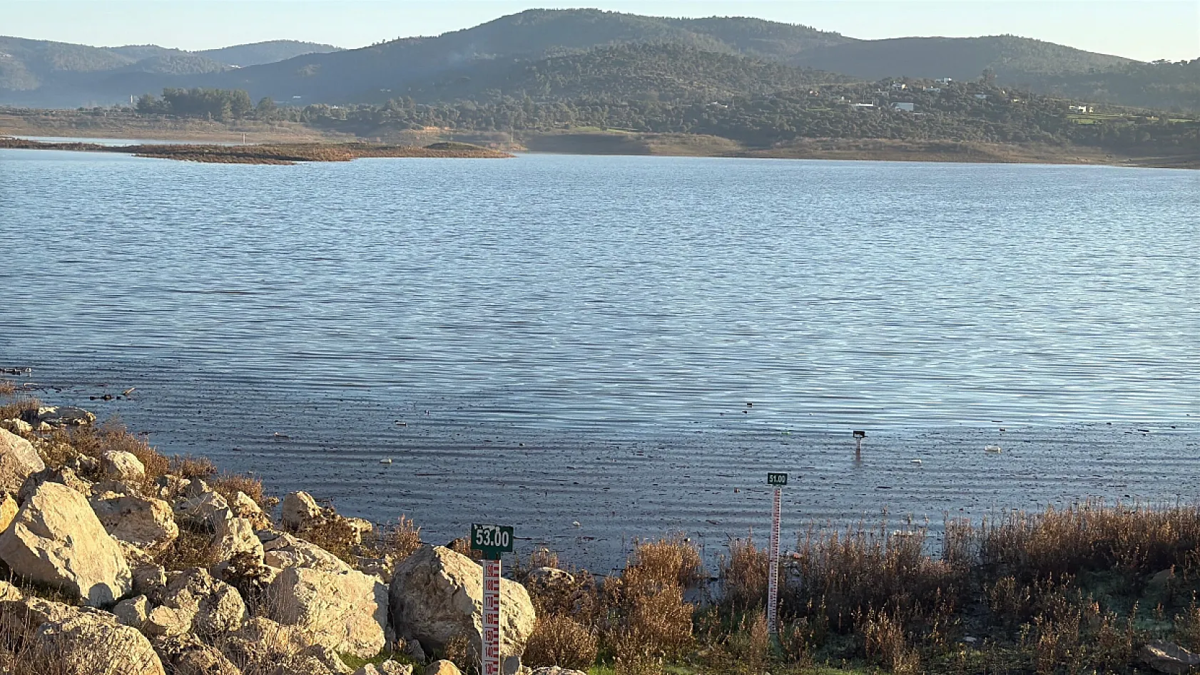 Bodrum'da yağışlar barajları doldurdu