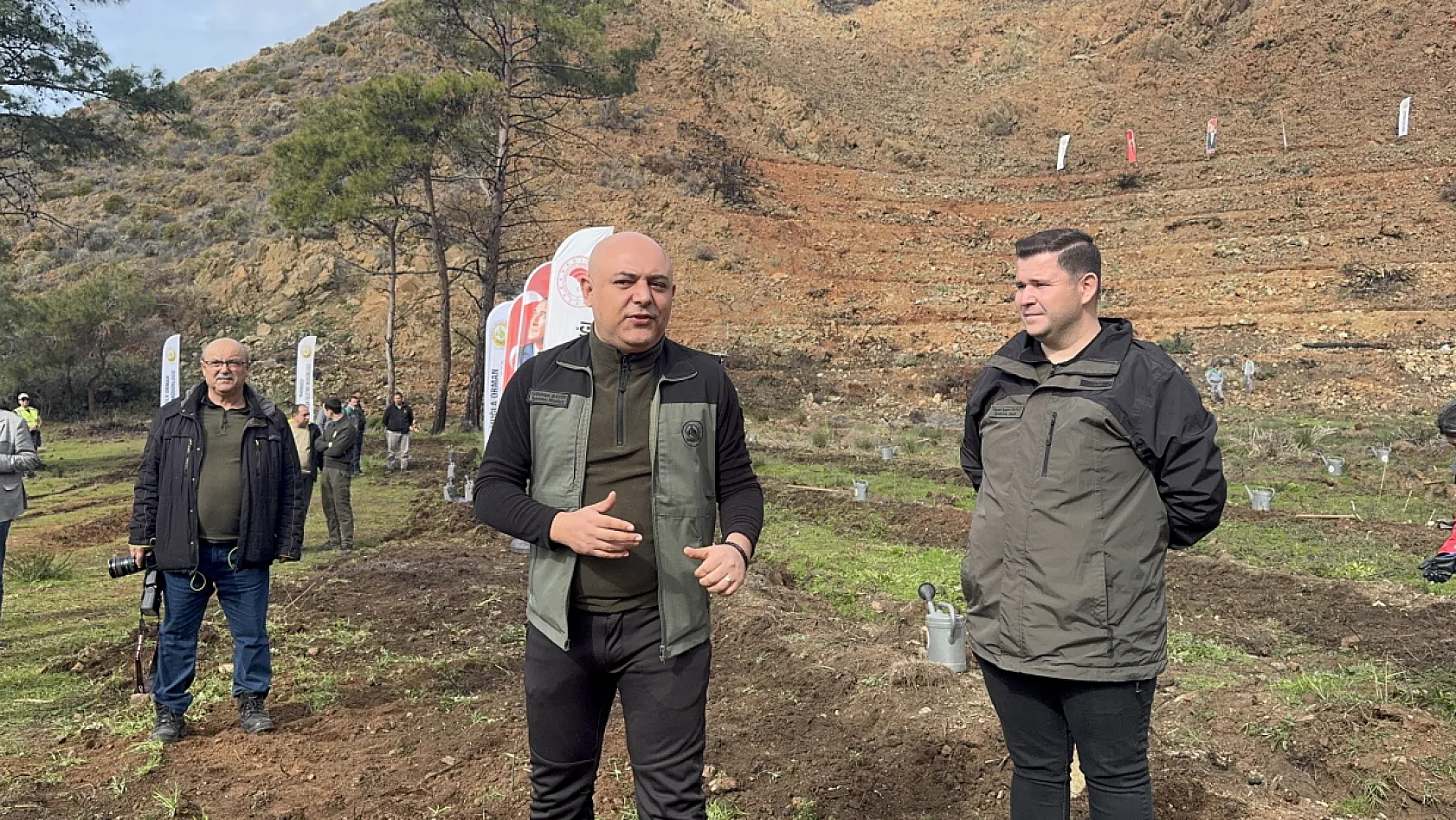 Marmaris Gölge Koyu'nda ağaçlandırma çalışması başladı