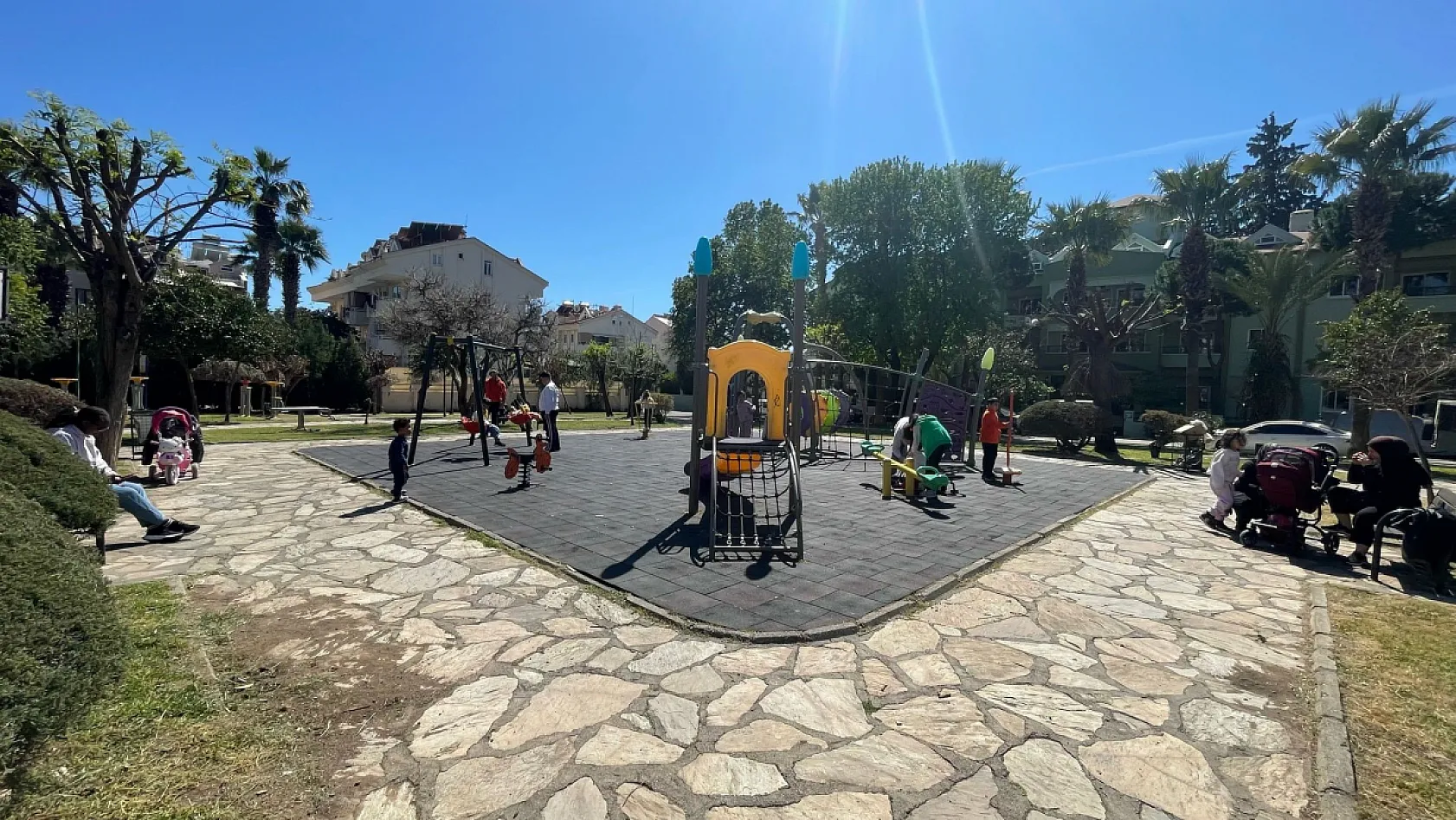 Marmaris'teki parklar yenileniyor