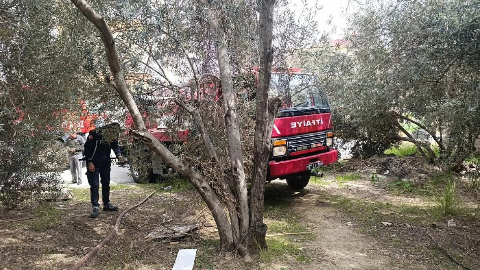 Ormanlık alandaki tavuk kümesi alev aldı! ekipler hemen müdahale etti
