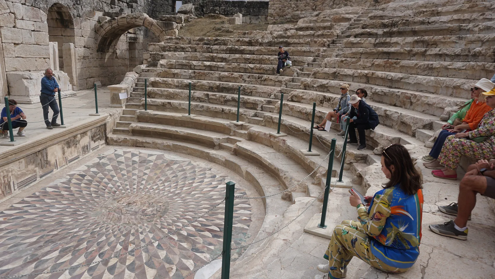 Kibyra Antik Kenti'ndeki Medusa mozaiği, nisan ayı ile yeniden ziyarete açıldı