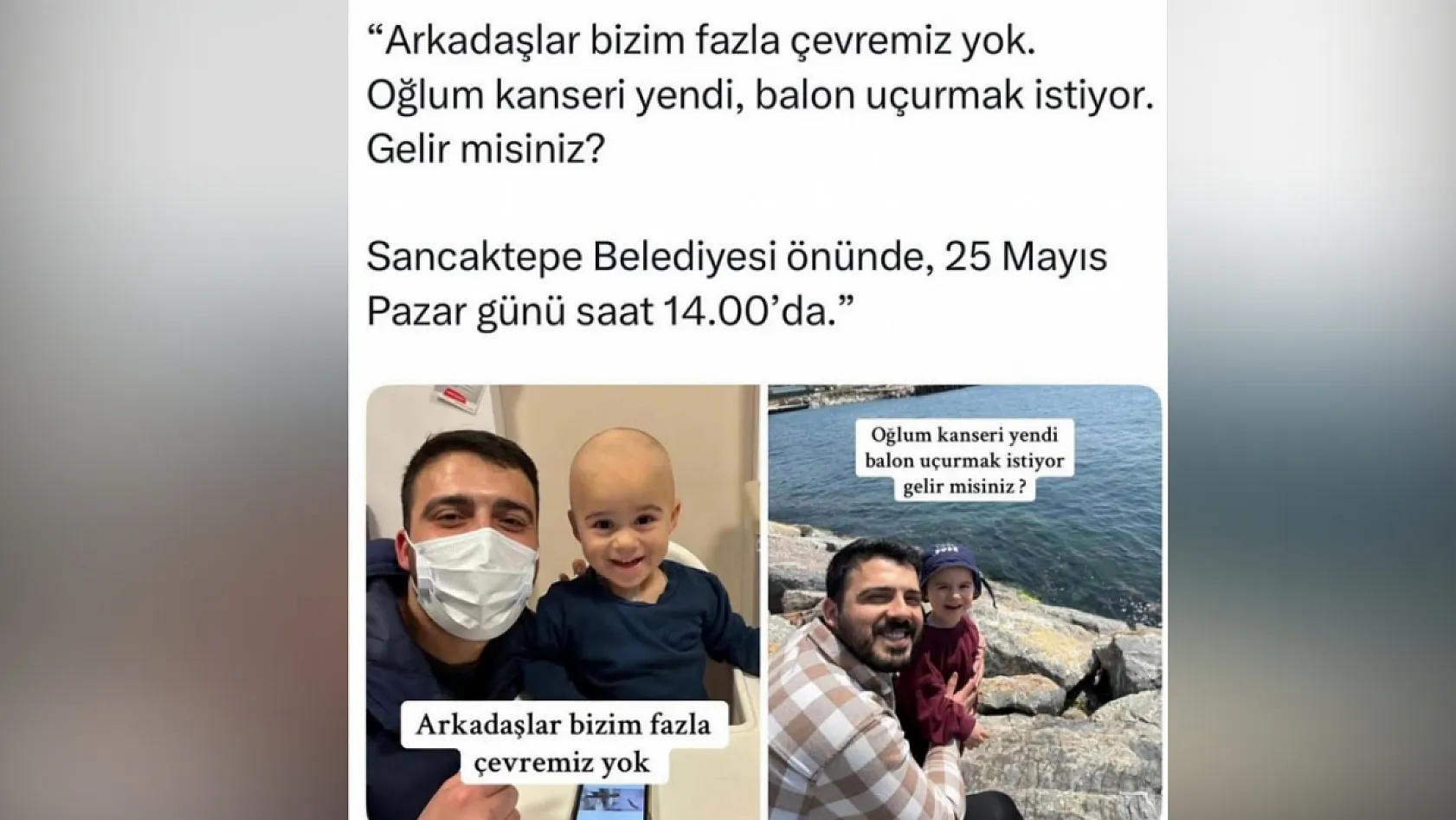 'Oğlum kanseri yendi, balon uçurmak istiyor' dedi, tüm Türkiye harekete geçti!