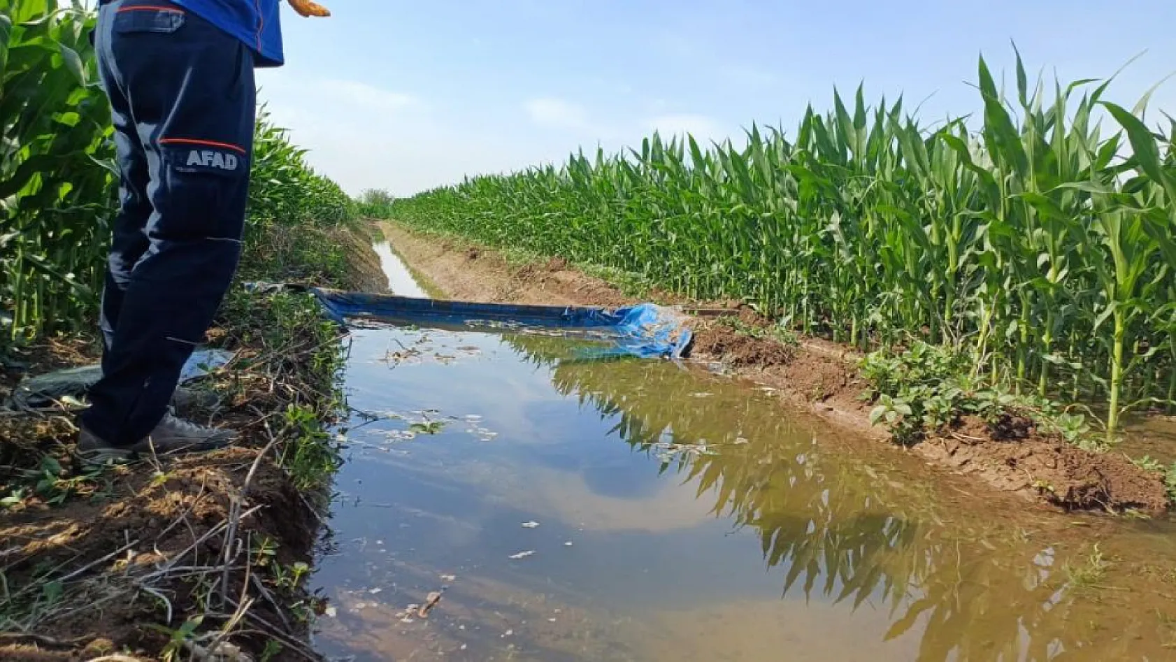 Tarla sulamaya gitti ölü olarak bulundu