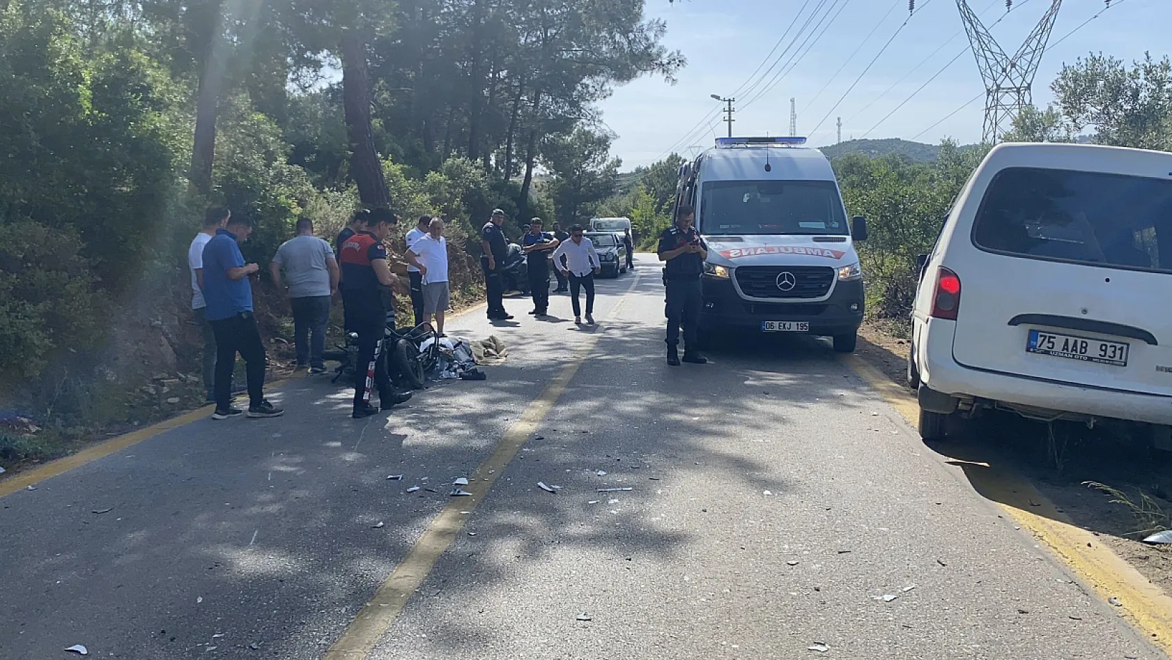 Bodrum'da feci kaza: 1 ölü, 1 yaralı