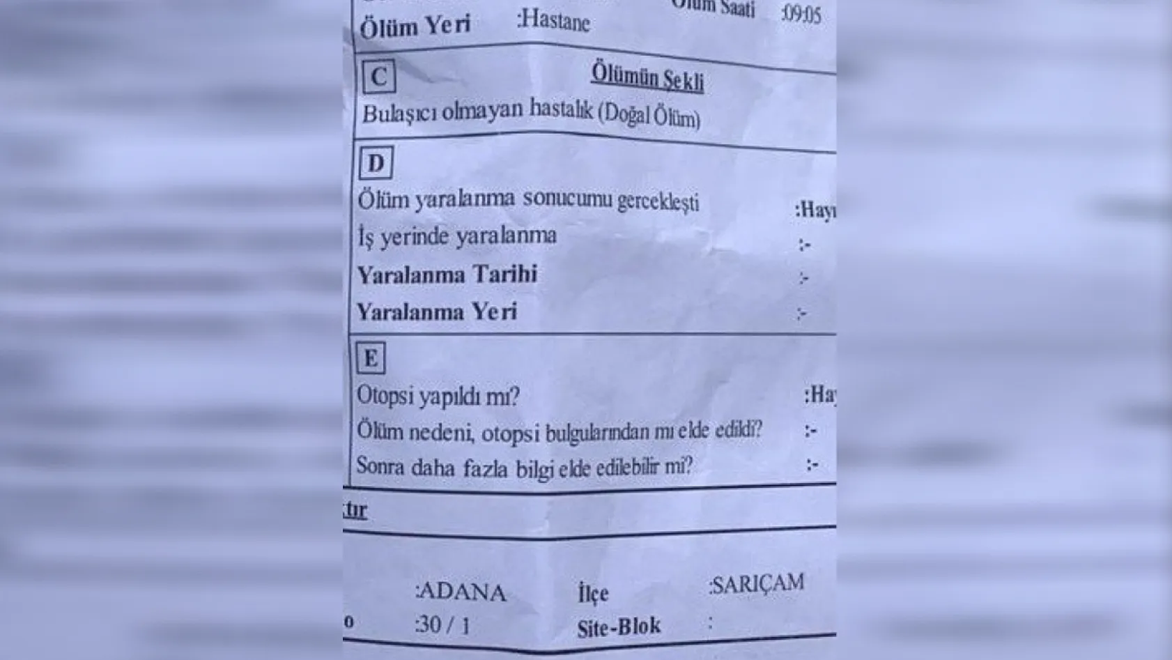 Kaza sonrası 8 ay bitkisel hayatta kalıp vefat etti 'Normal ölüm' raporu tutuldu