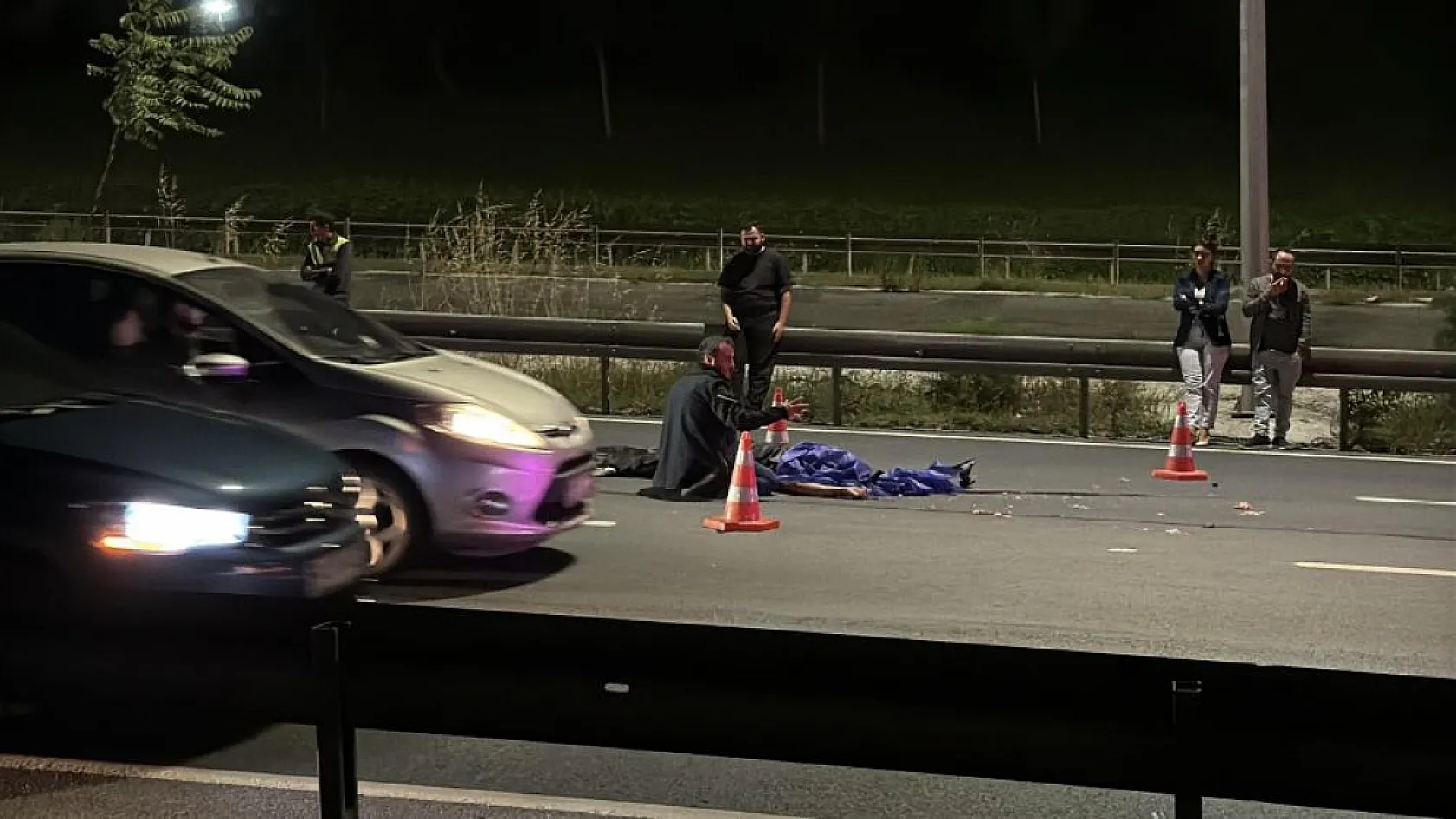 Yola atlayan yaya feci şekilde can verdi