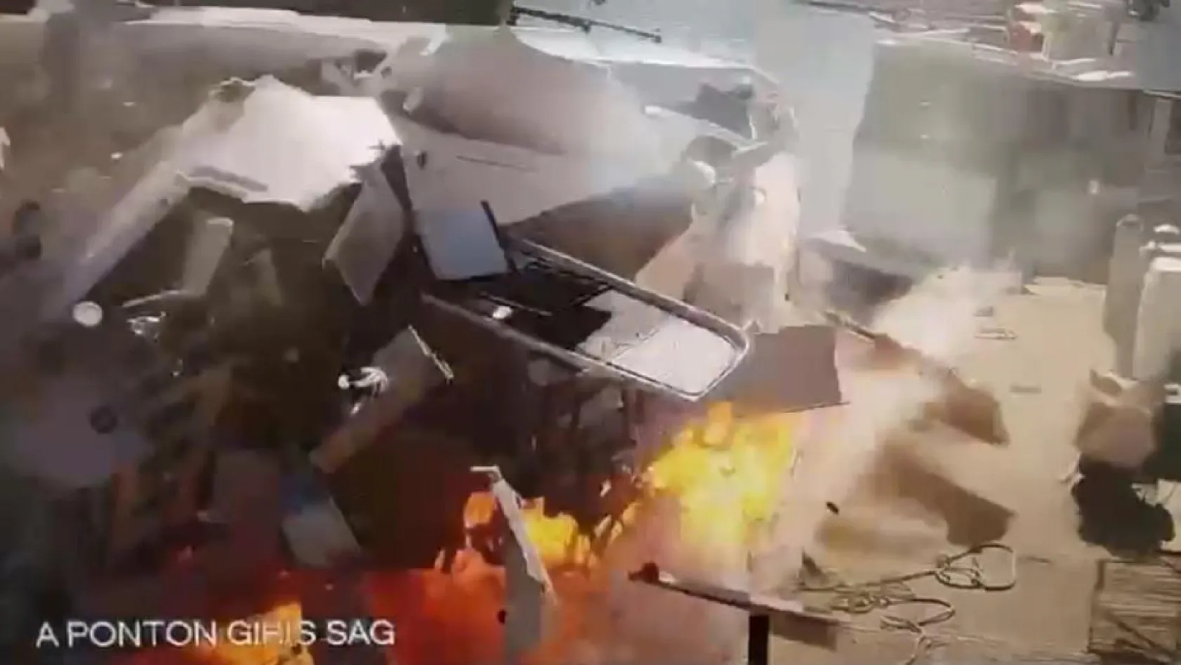 Bodrum marinadaki patlama anı