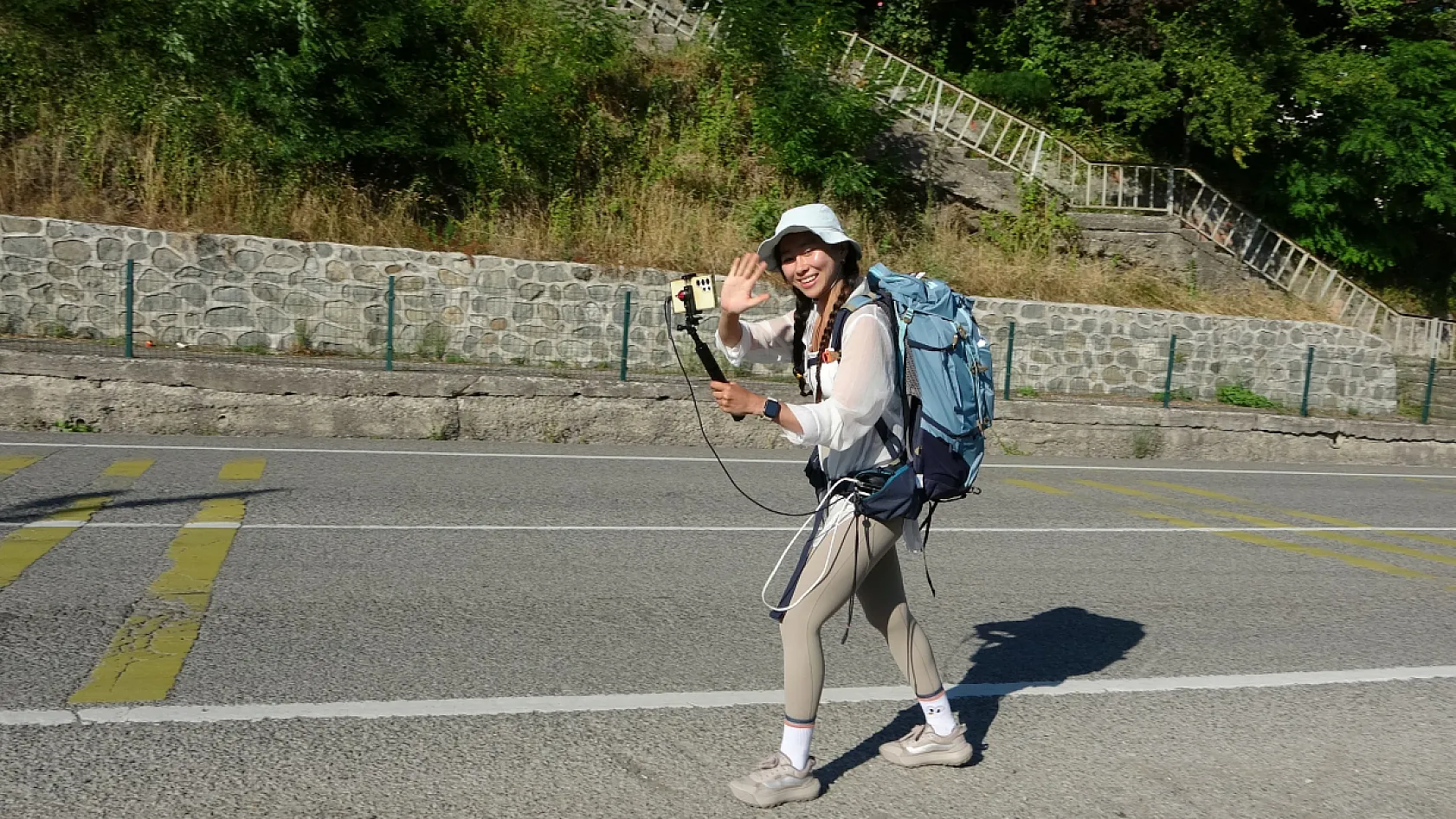 Türkiye'yi dolaşan Güney Koreli gezgin, Ordu'ya ulaştı: 'Türkiye çok güzel'