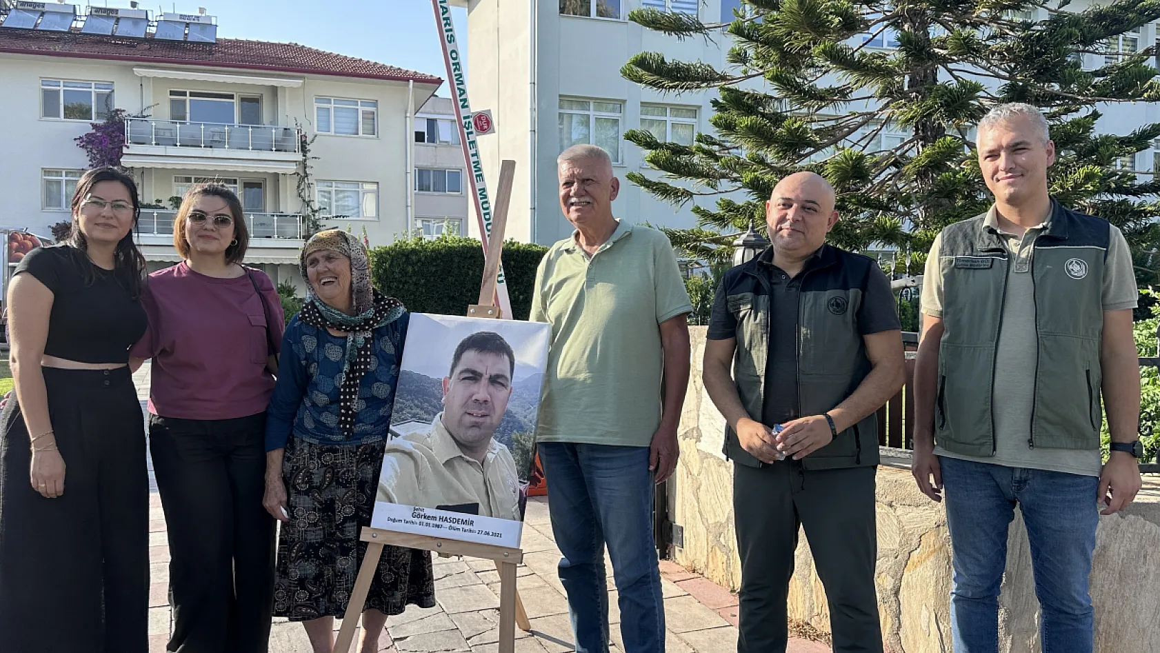 Marmaris'te şehit olan orman işçisi Görkem Hasdemir dualarla anıldı