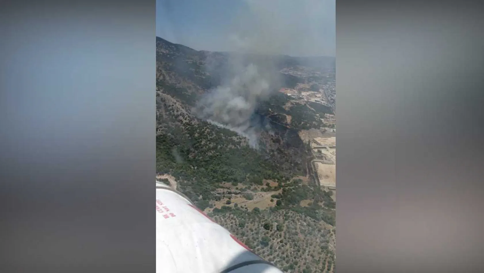Bodrum'daki yangında alışveriş merkezi tahliye edildi