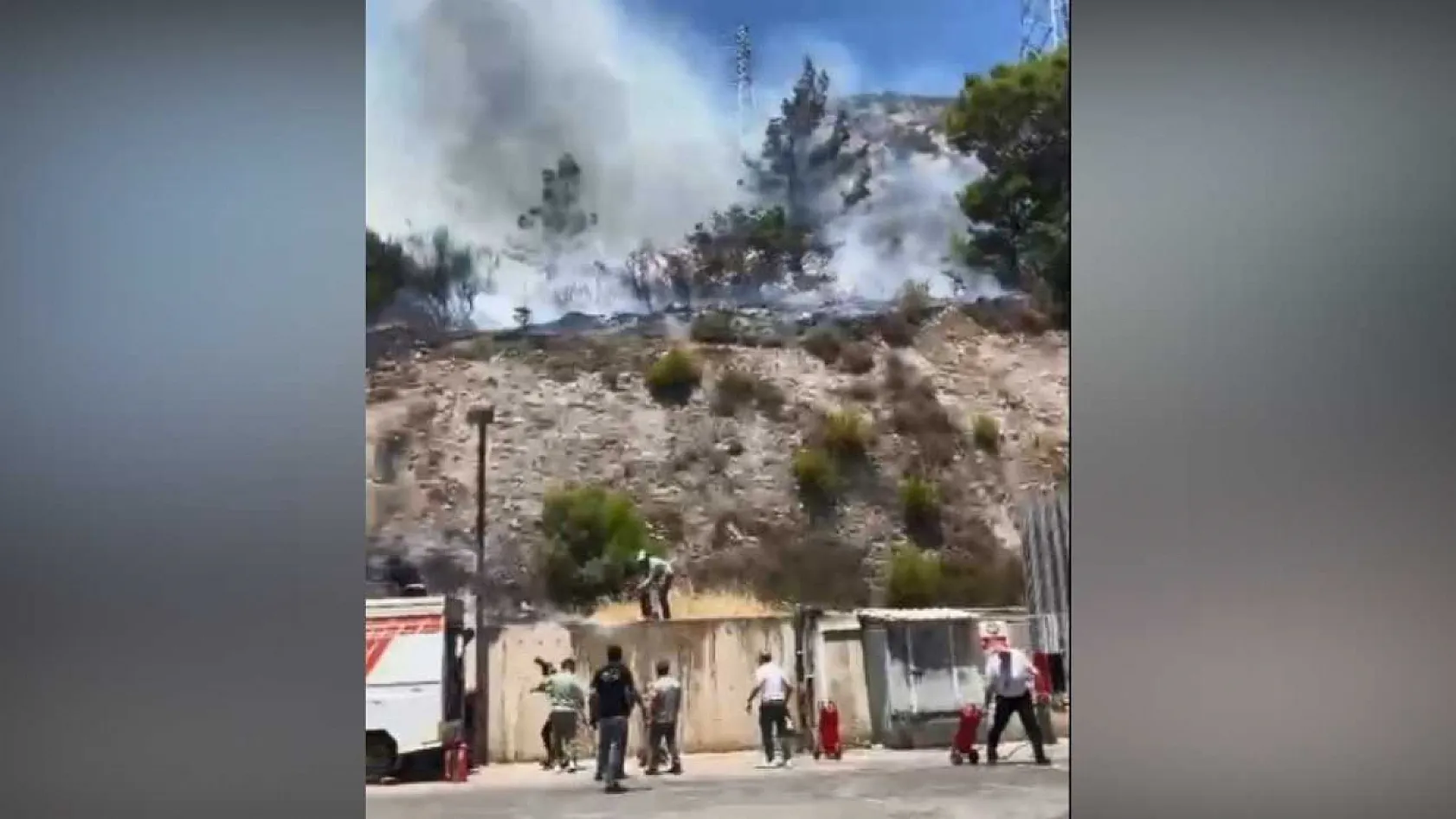 Bodrum'daki yangında alışveriş merkezi tahliye edildi