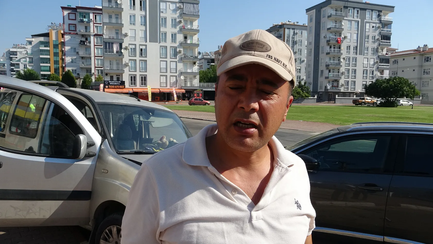 Park ettiği arabasının halini görünce neye uğradığını şaşırdı