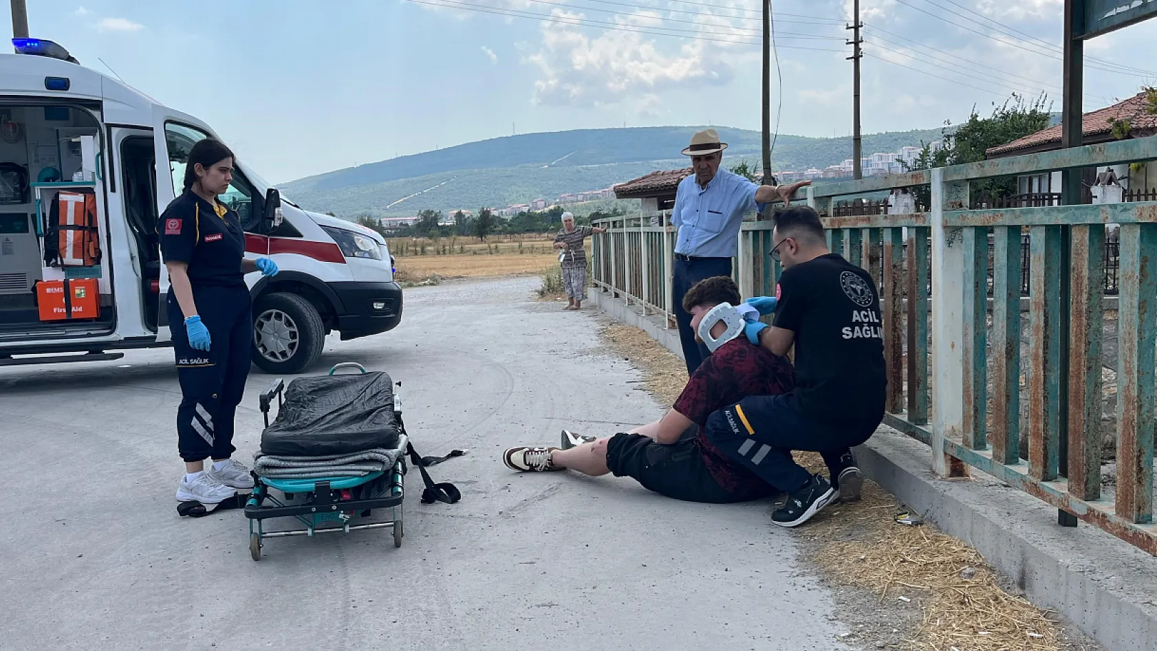 Menteşe'de motosiklet kazası: 1 yaralı