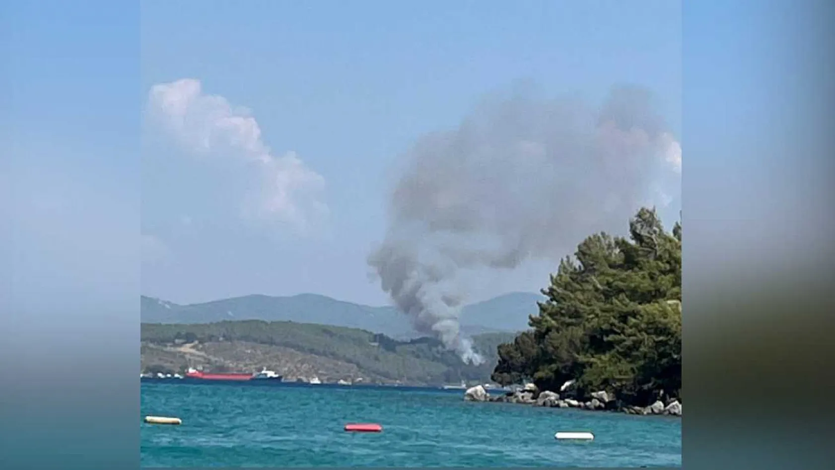 Bodrum'da orman yangını başladı
