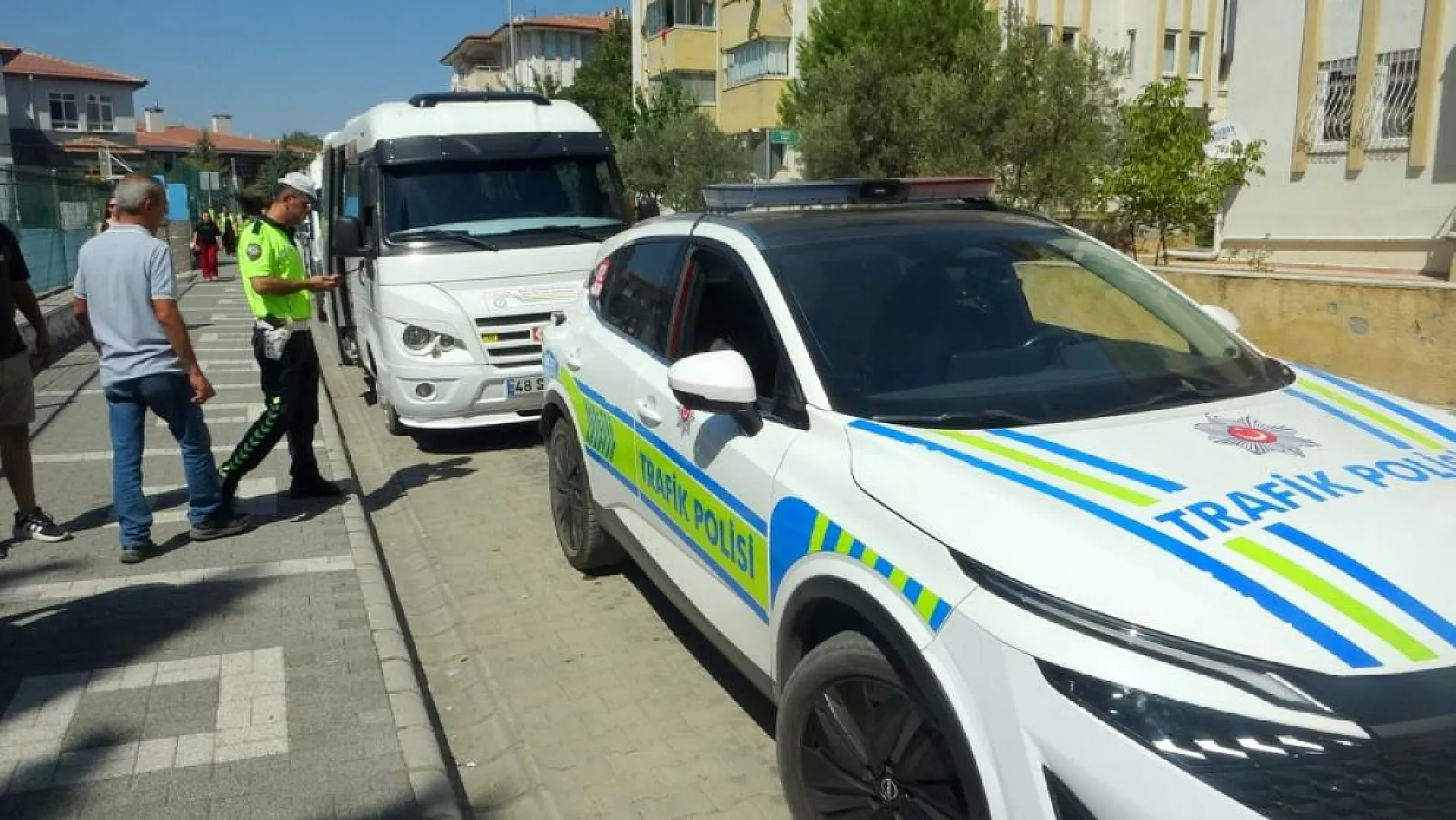 Menteşe'de okul servisleri denetleniyor