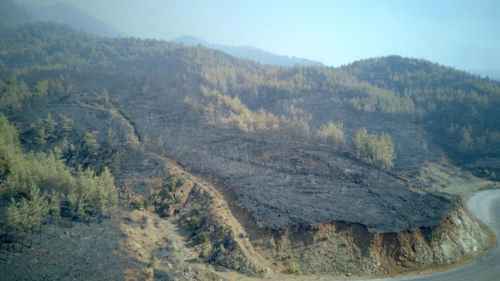 Muğla'da yangın felaketinin boyutu drone görüntüleriyle ortaya çıktı