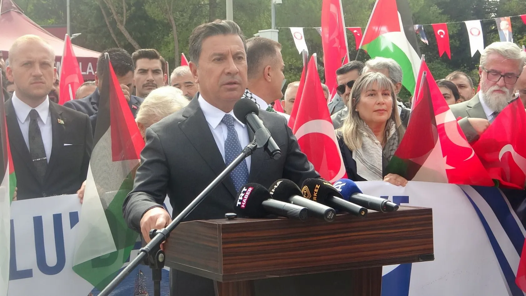Muğla'da Gazze için Sumud Filosu'na destek mitingi