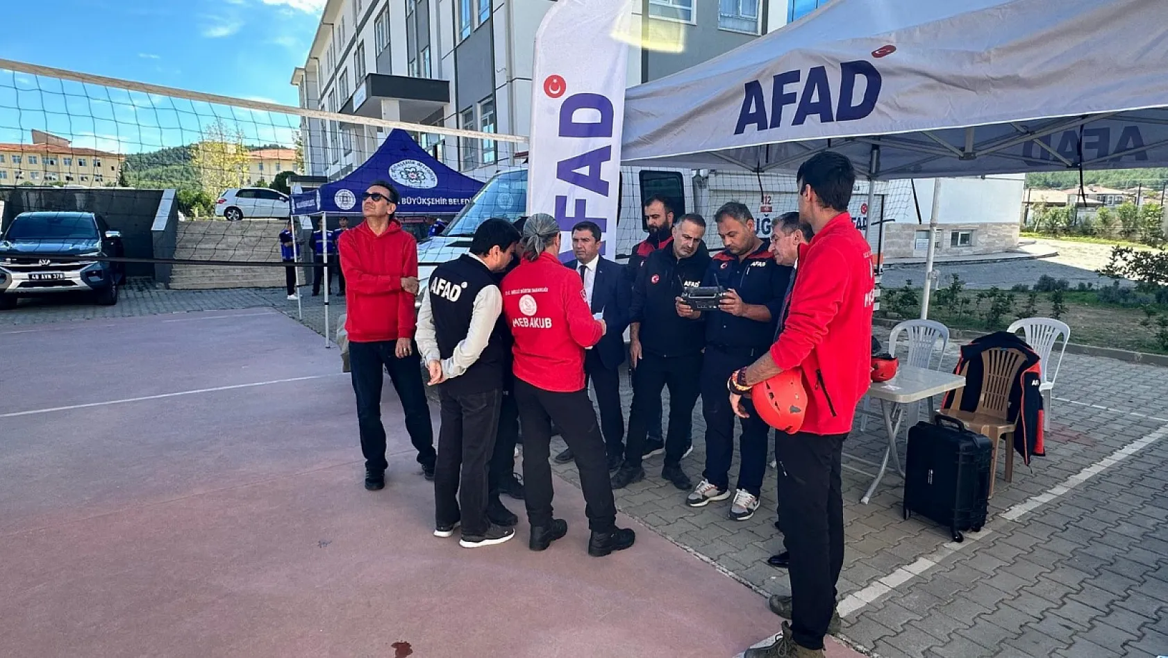 Menteşe'de deprem tatbikatı