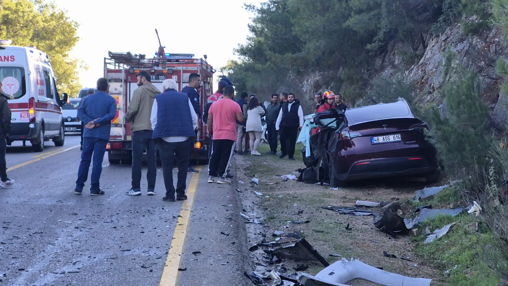 Bodrum'da feci kaza: 1'i ağır 2 yaralı