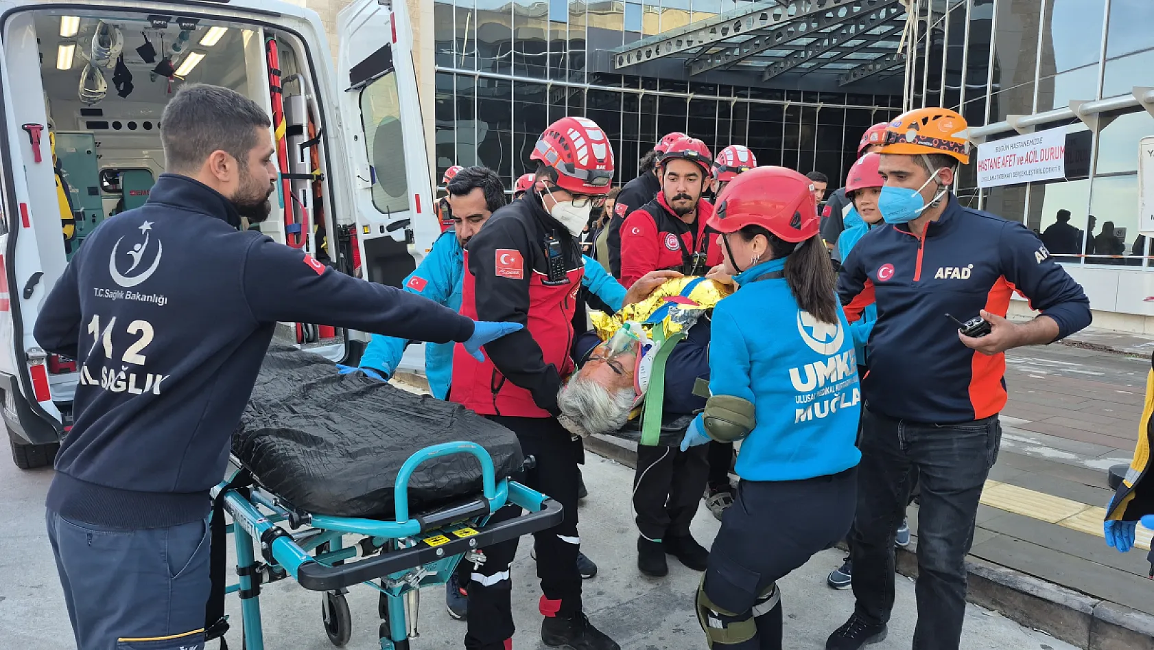 Bodrum'da gerçeğini aratmayan tatbikat