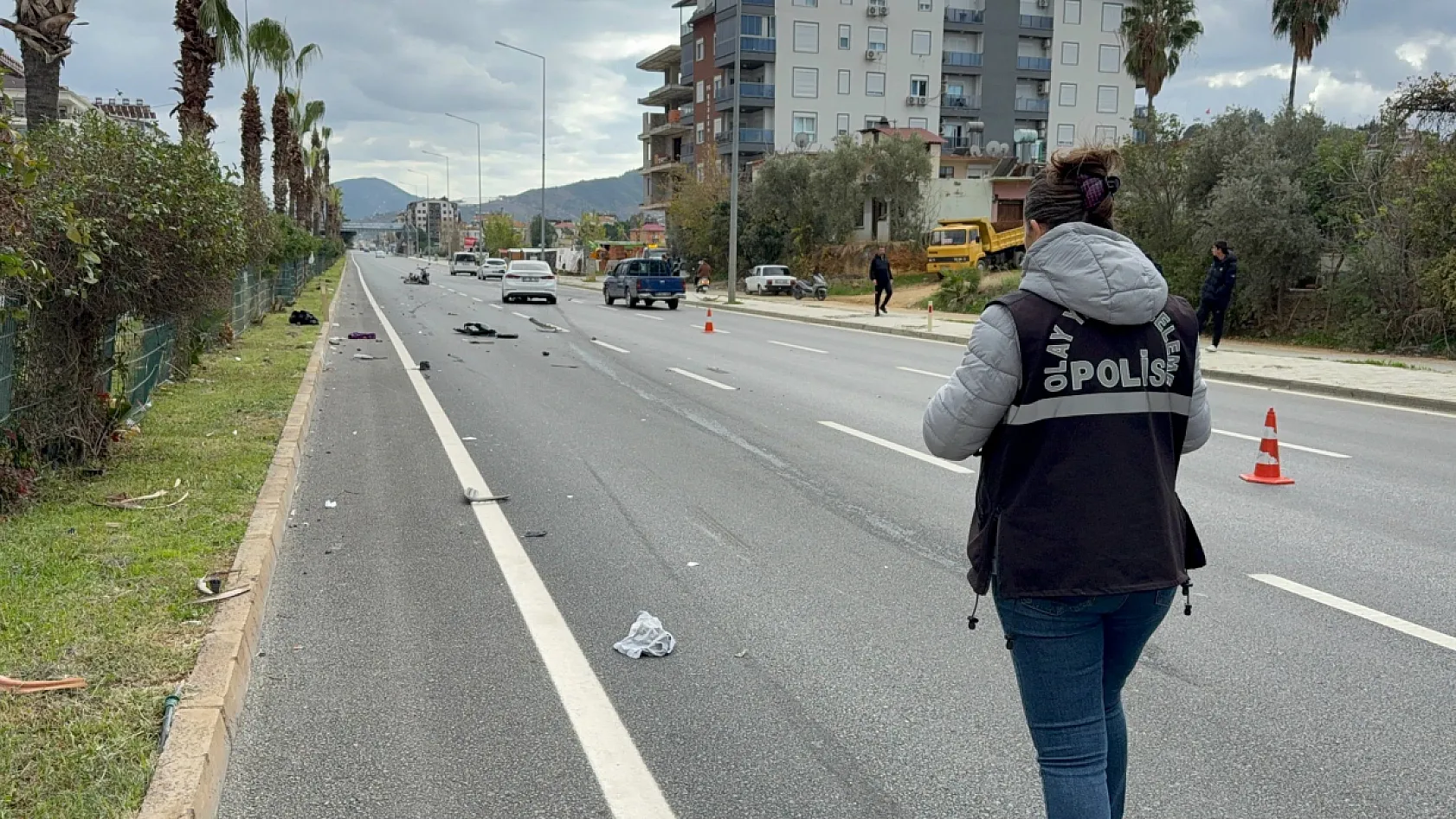 Akülü motosiklete otomobil çarptı: 1 ölü