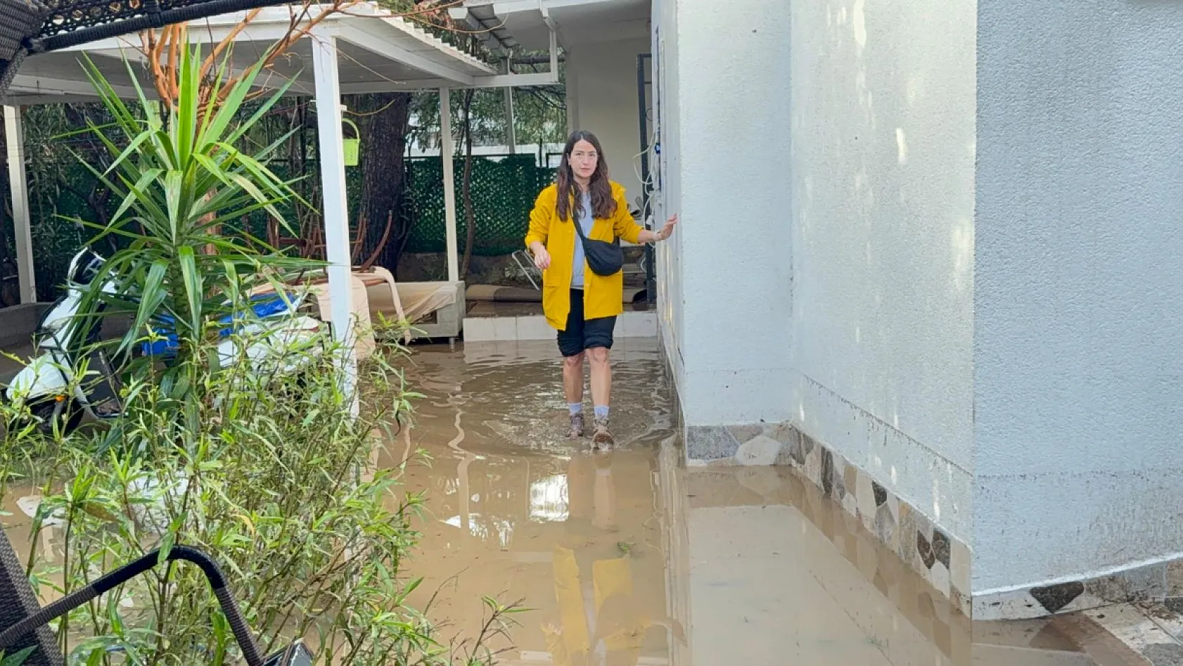 Bodrum'da selin tablosu gün ağarınca ortaya çıktı