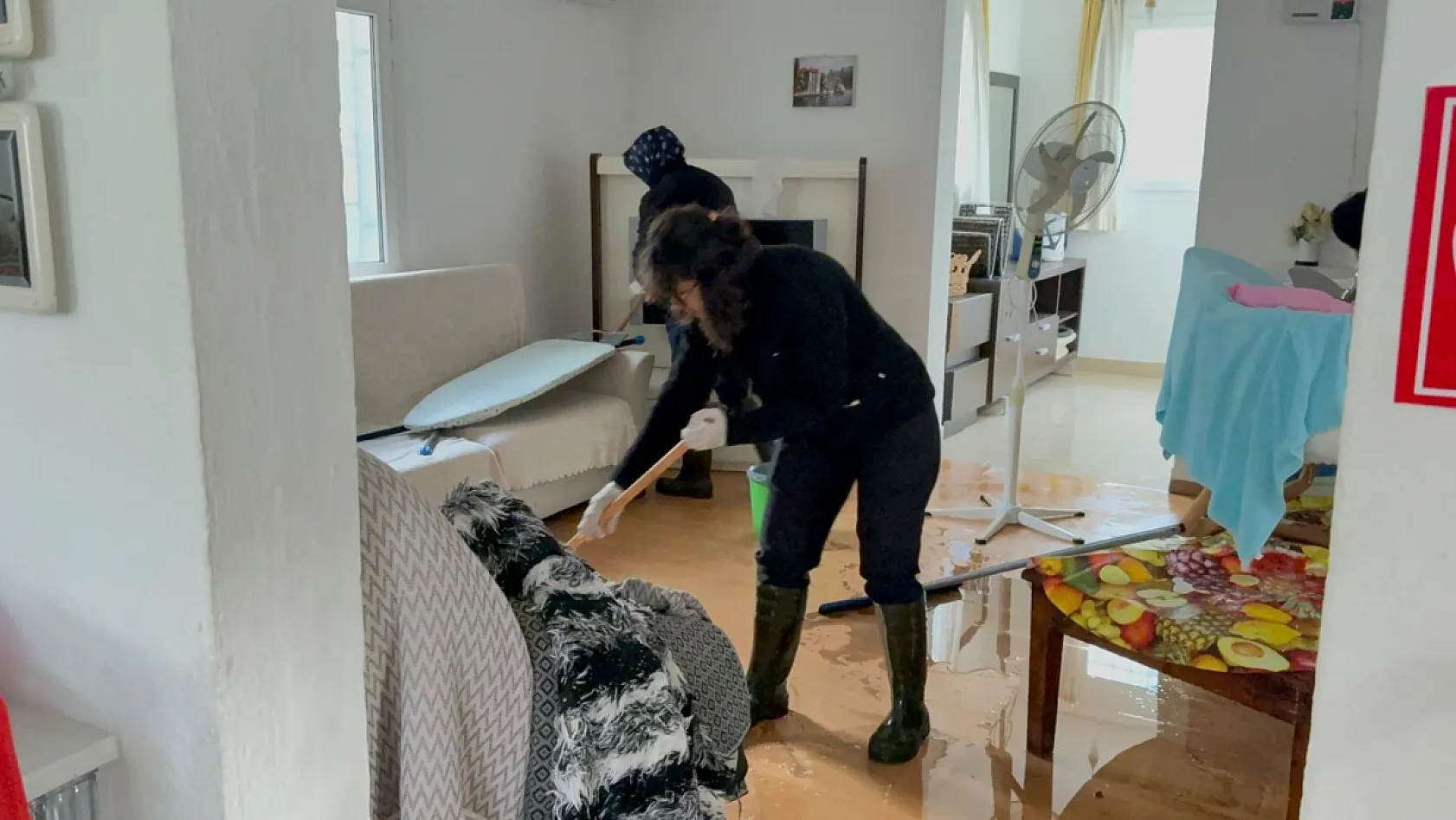 Bodrum'da selin tablosu gün ağarınca ortaya çıktı