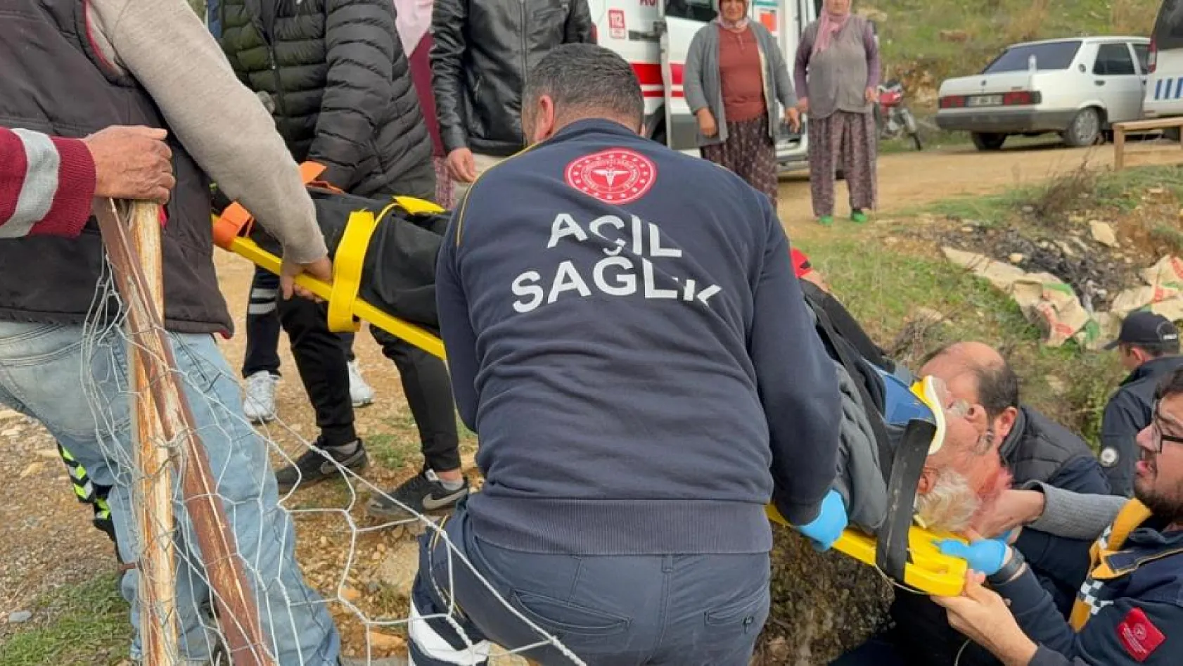 Motosiklet uçuruma yuvarlandı: 2 yaralı