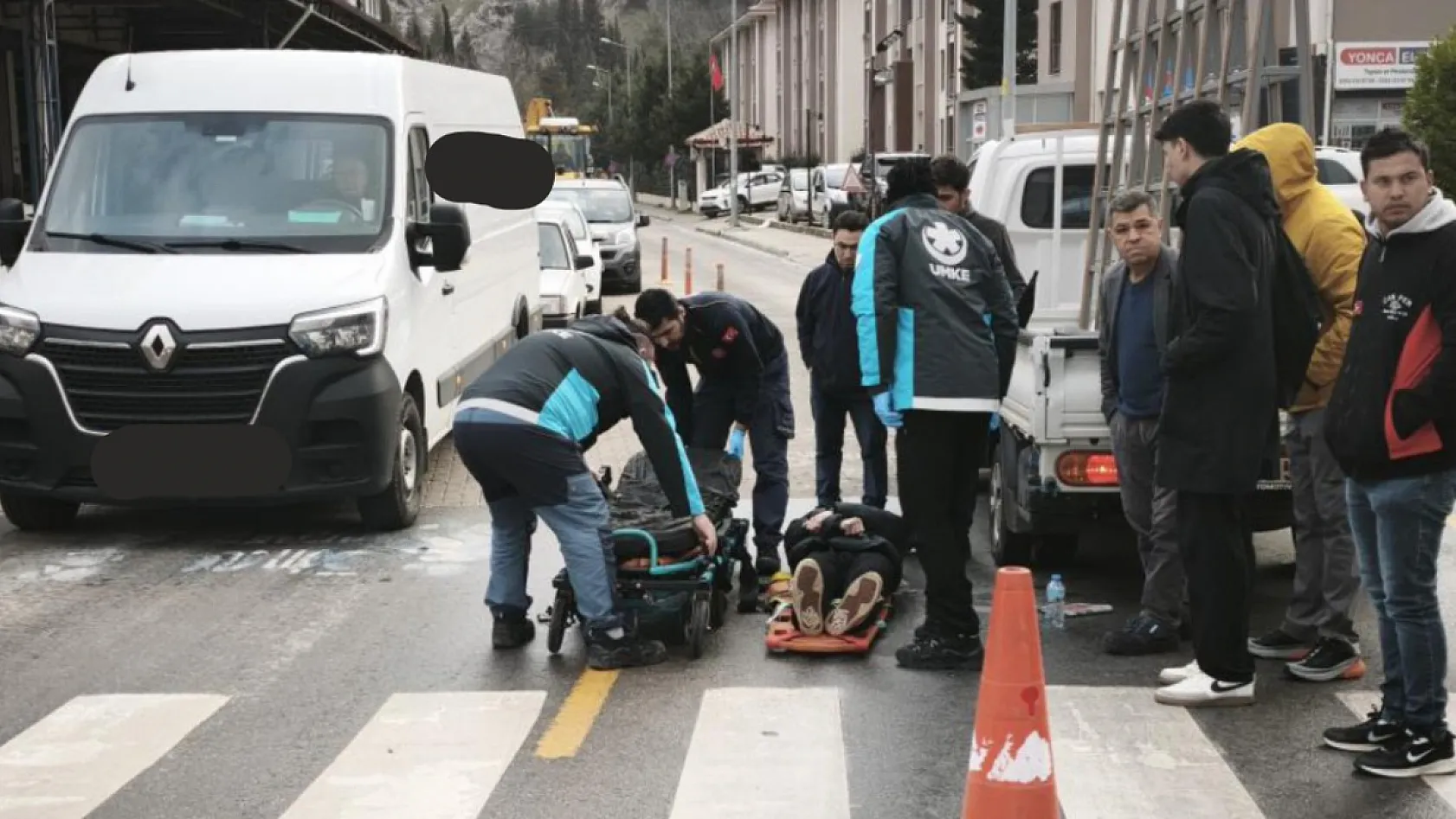 Menteşe'de trafik kazası:1 yaralı