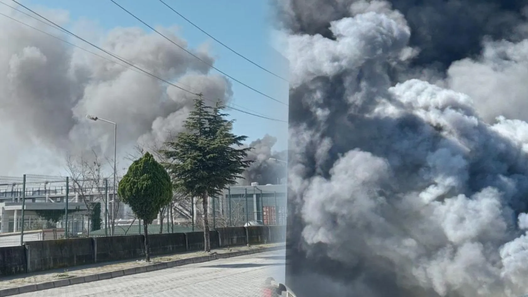 Manisa Akhisar'da Oyuncak Fabrikasında Yangın