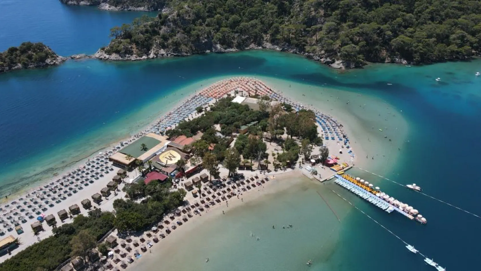 Fethiye'nin gözde plajına bayramda 18 bin 870 ziyaretçi