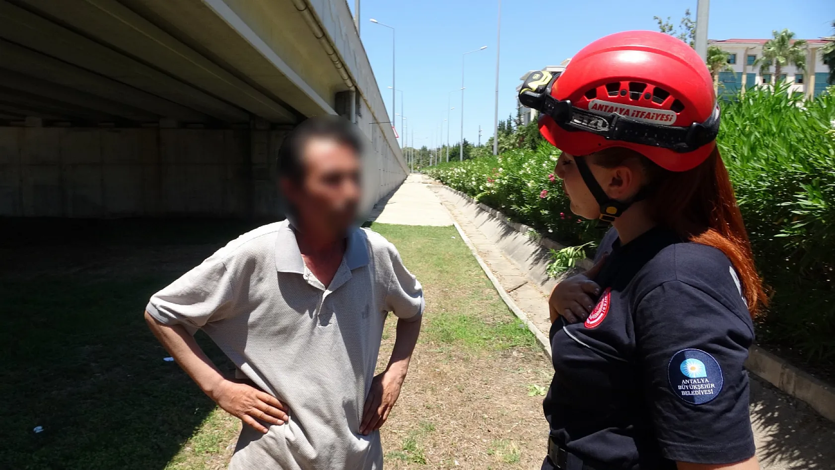 Düştü diye ihbar ettiği babası bile düşmediğine ikna edemedi