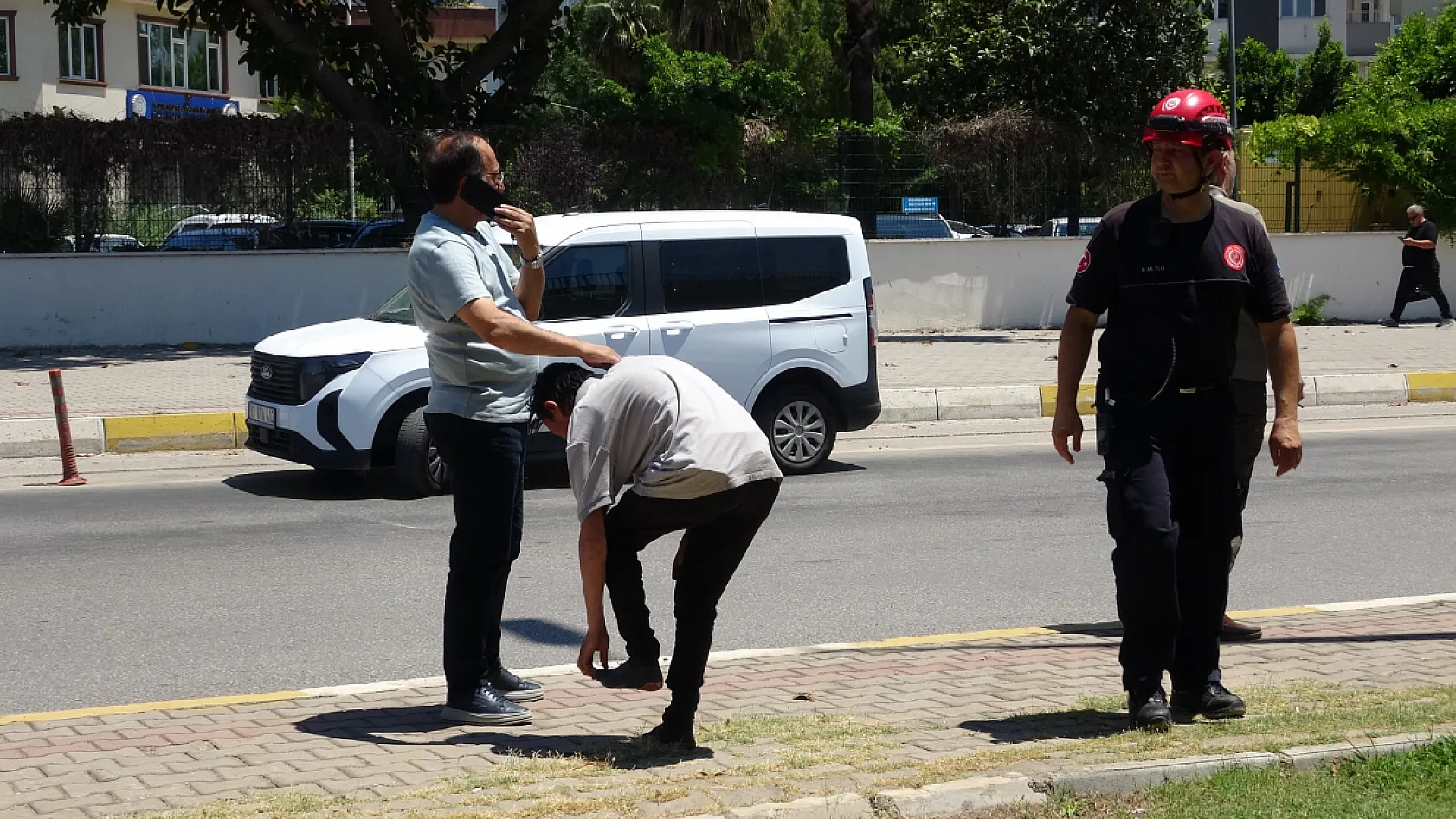 Düştü diye ihbar ettiği babası bile düşmediğine ikna edemedi