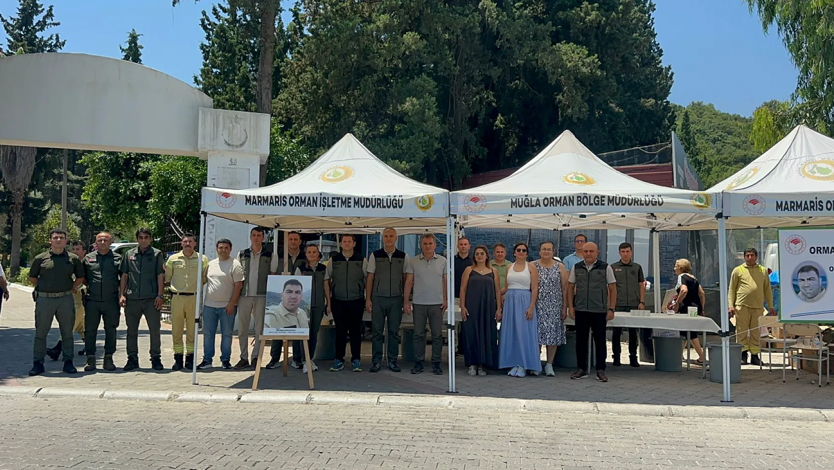 Marmaris'te orman şehitleri dualarla anıldı