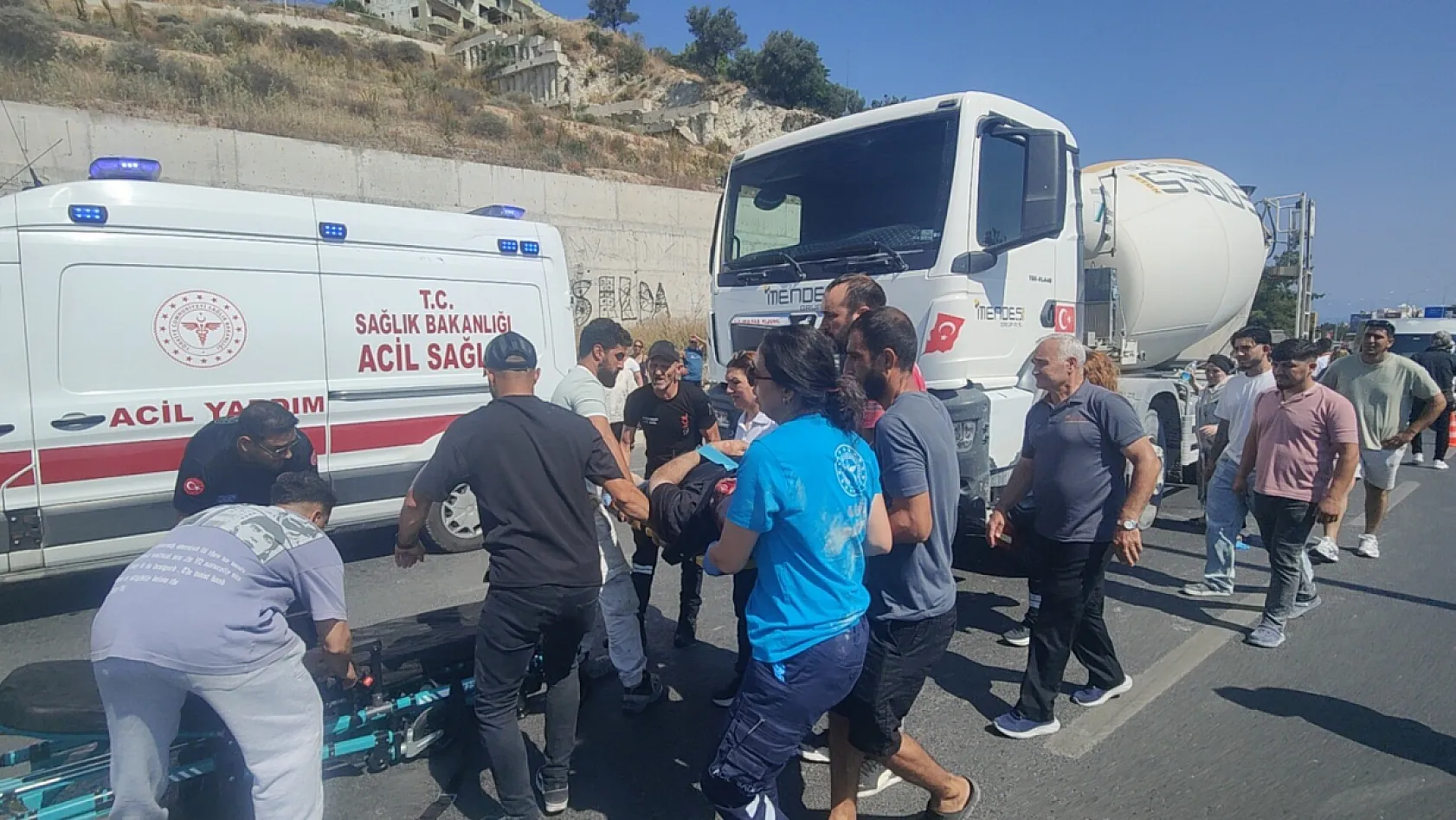 Beton mikserinin çarptığı yaya hayatını kaybetti