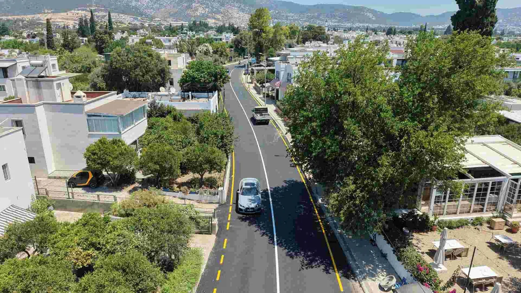 Bodrum'da altyapısı tamamlanan bölgelerde üstyapı çalışmaları hız kesmiyor