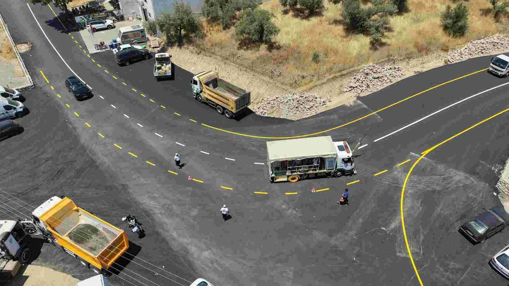 Bodrum'da altyapısı tamamlanan bölgelerde üstyapı çalışmaları hız kesmiyor