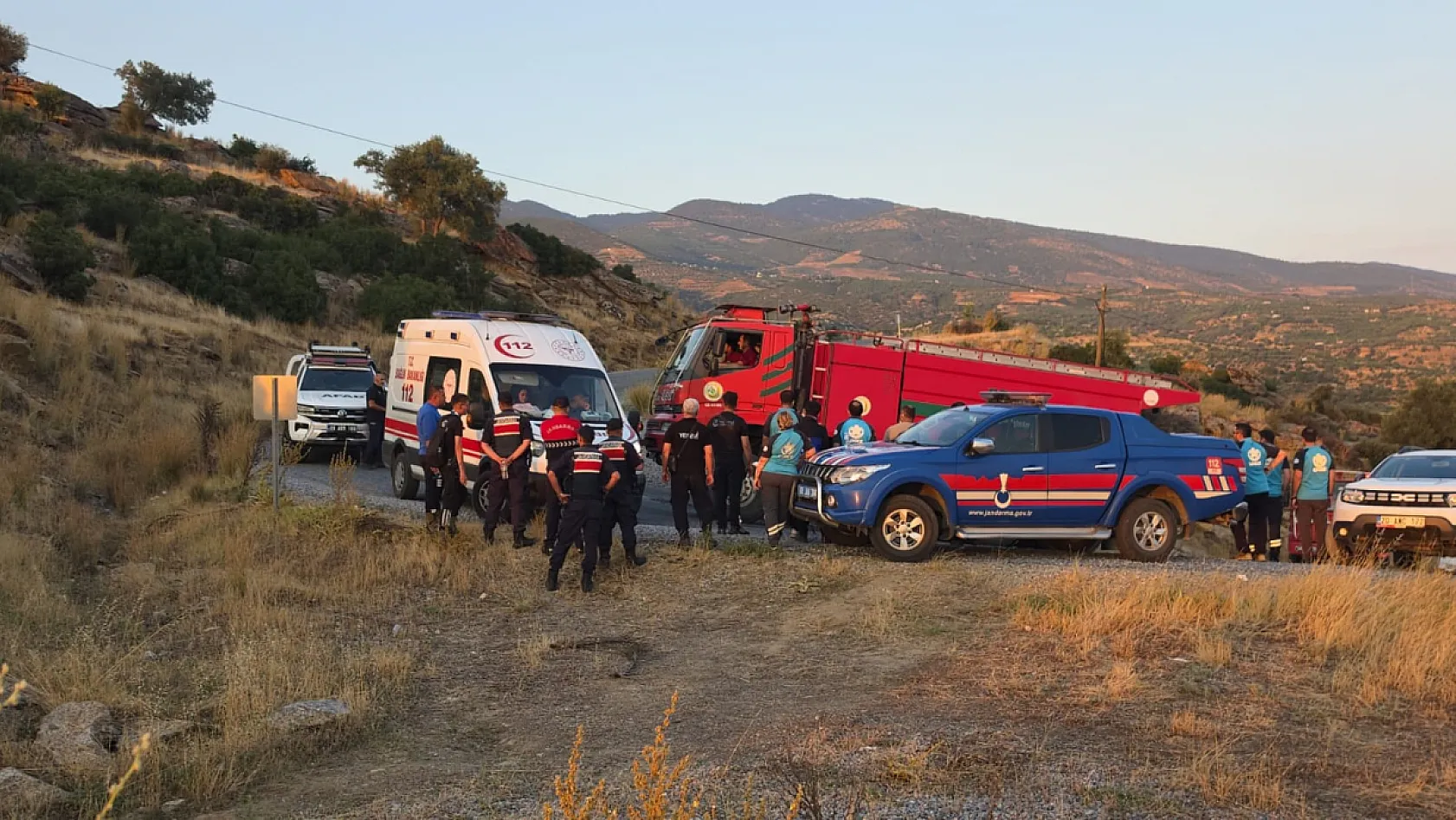 Bozdoğan'da yangın 8 saatin sonunda kontrol altına alındı