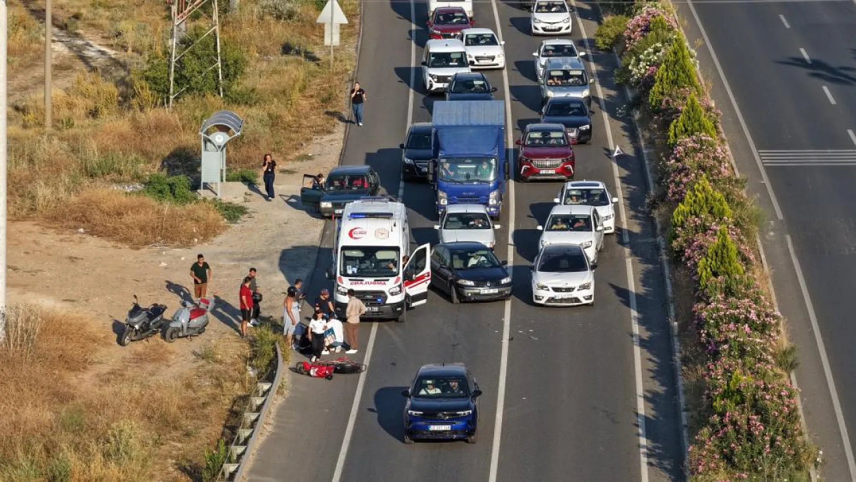 Muğla-Yatağan Karayolu'nda Motosiklet Kazası: 1 Yaralı