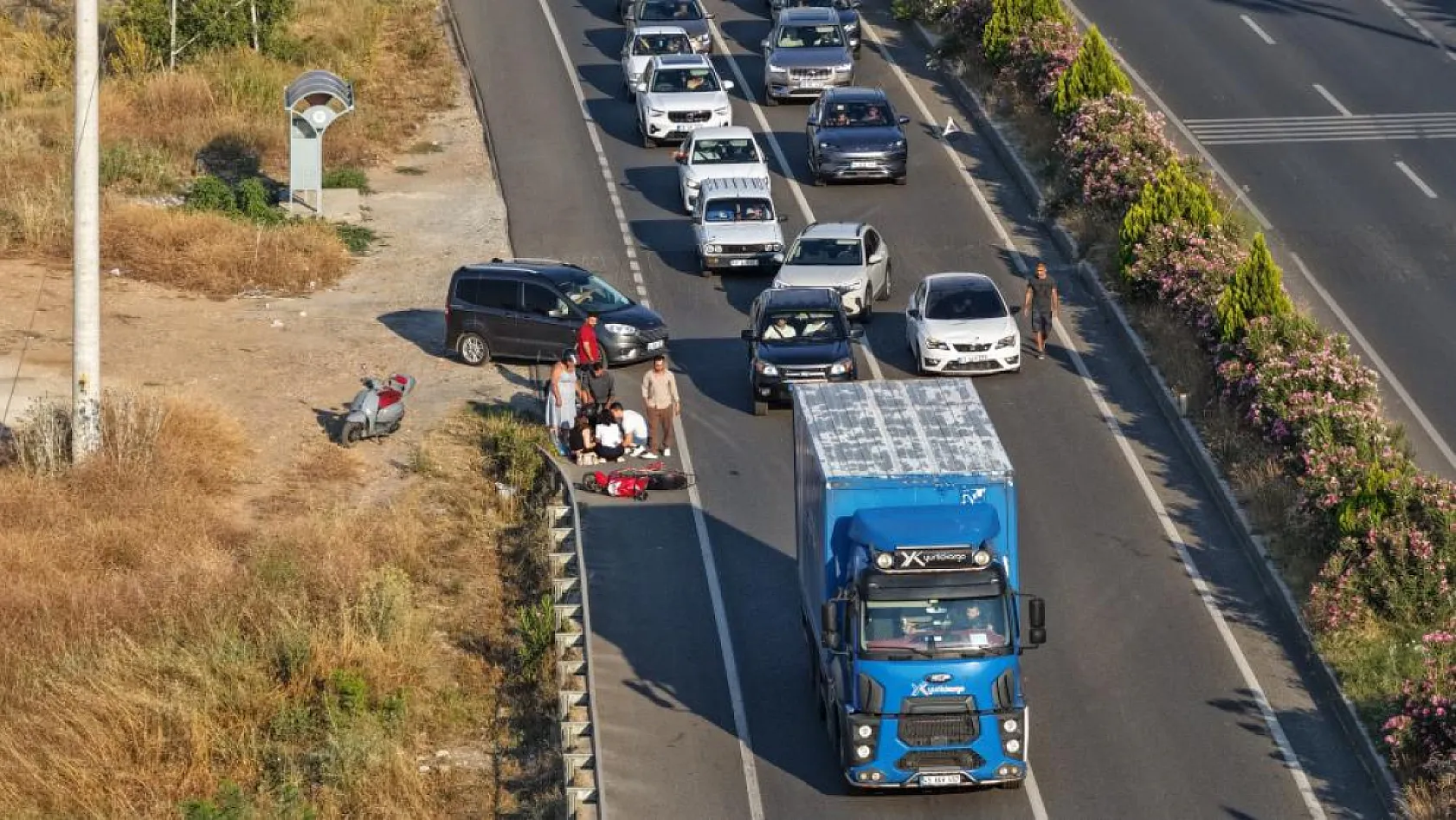 Muğla-Yatağan Karayolu'nda Motosiklet Kazası: 1 Yaralı
